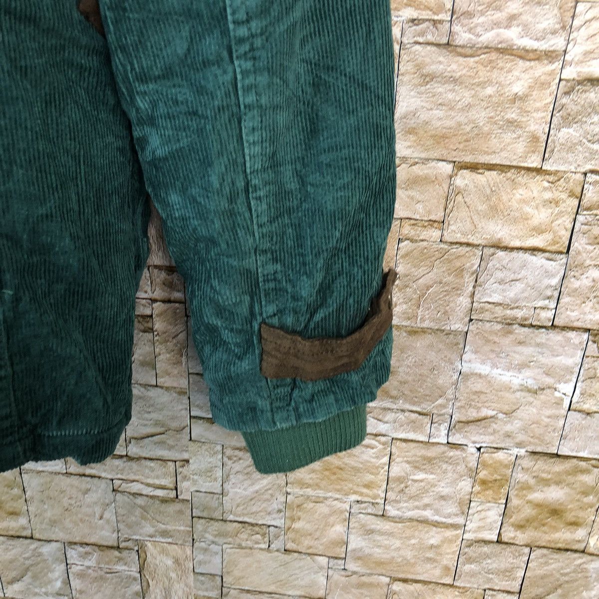 Japanese Brand Something By UGIZ jean corduroy Green sweater hoodie #A664 Size US S / EU 44-46 / 1 - 16 Thumbnail