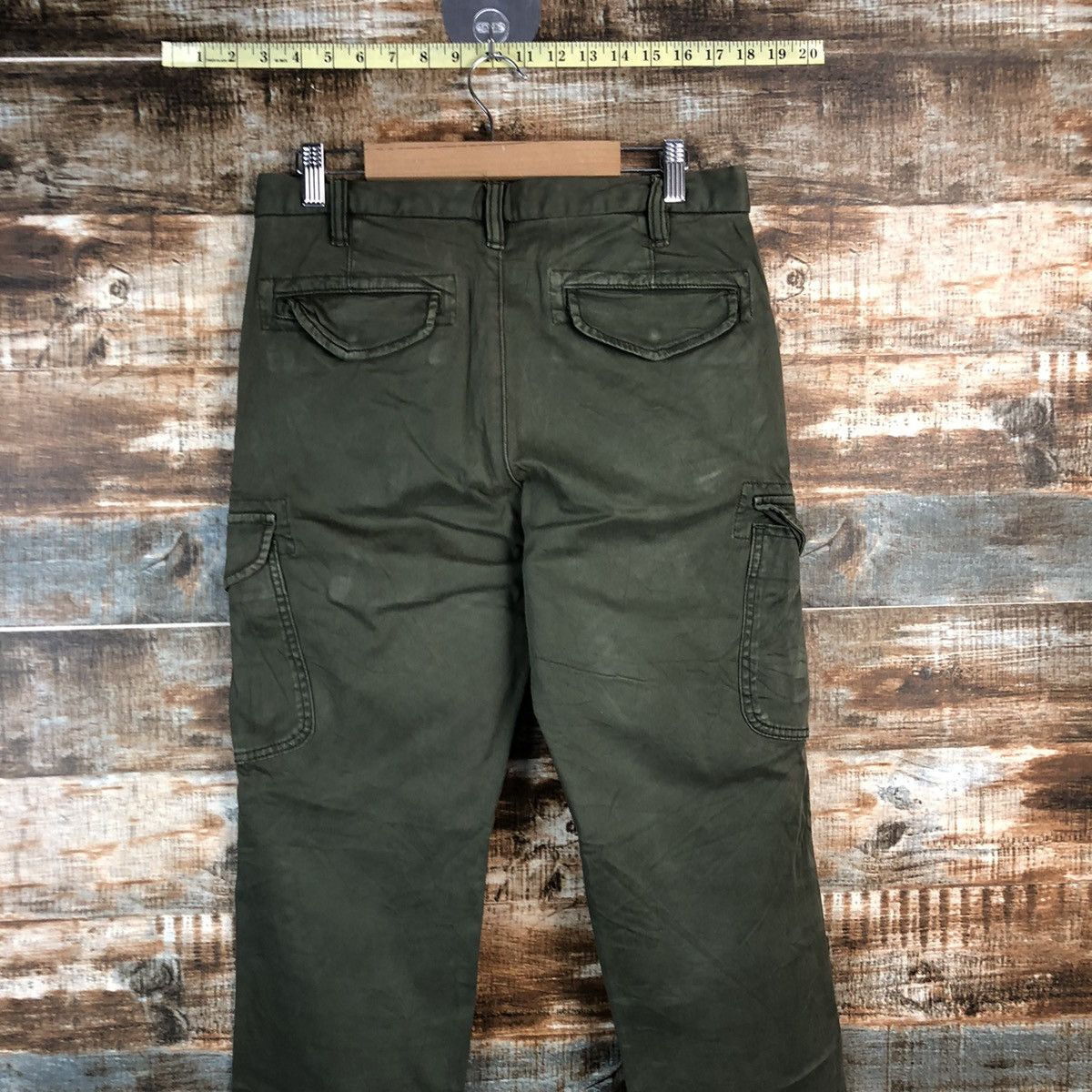 Japanese Brand DLL Uniqlo Green Cargo Multipocket Pants #C650 Size US 30 / EU 46 - 14 Thumbnail
