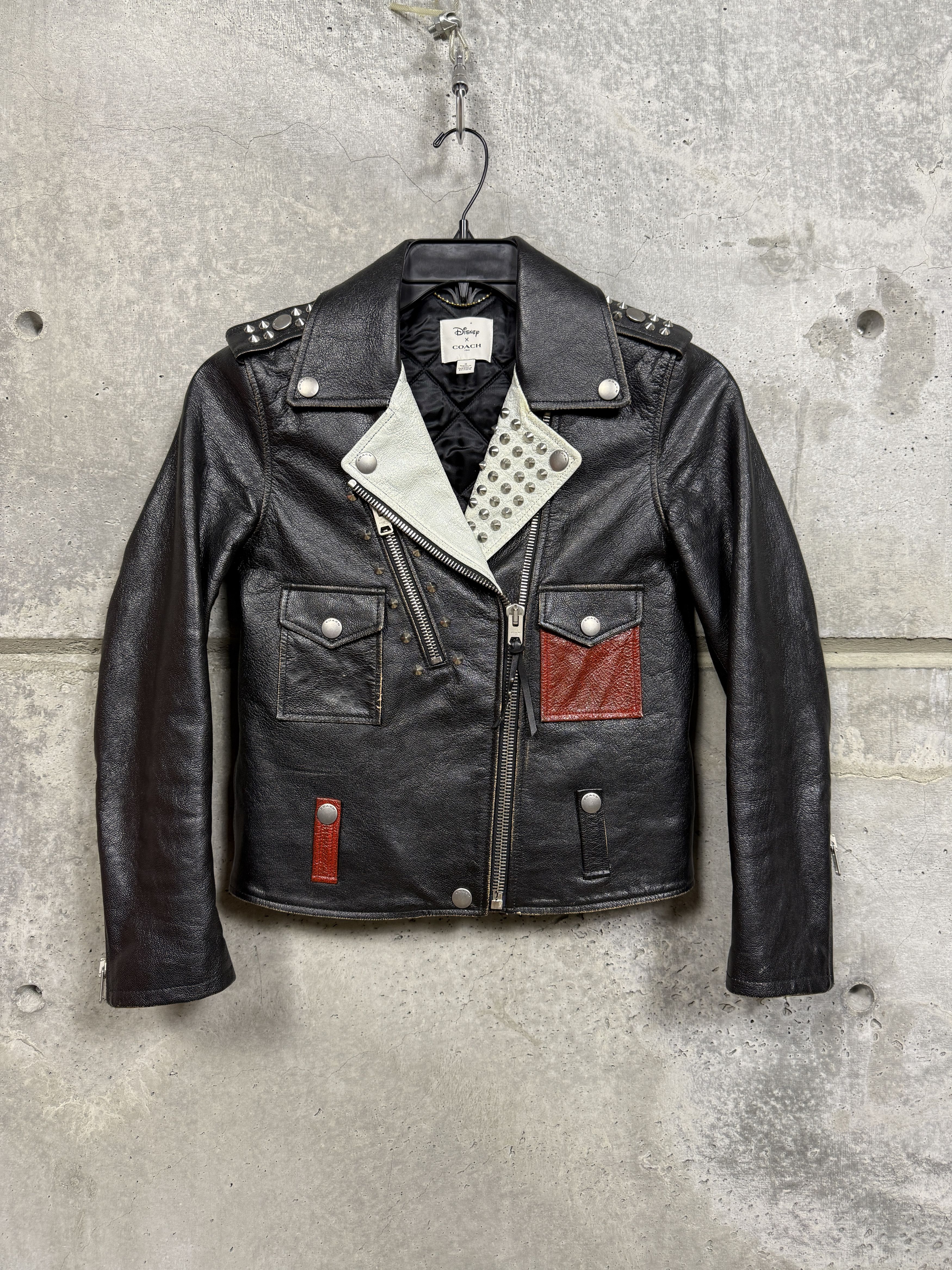 Coach × Disney Coach 1941 x Disney Leather Mickey Moto Jacket Size US XXS / EU 40 - 2 Thumbnail
