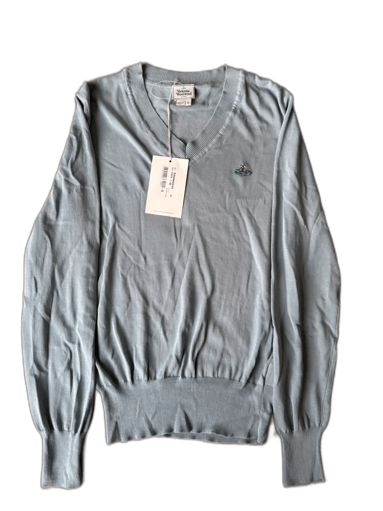 Vivienne Westwood Vivienne Westwood Blue Knit Sweater - dmc Size M / US 6-8 / IT 42-44 - 1 Thumbnail