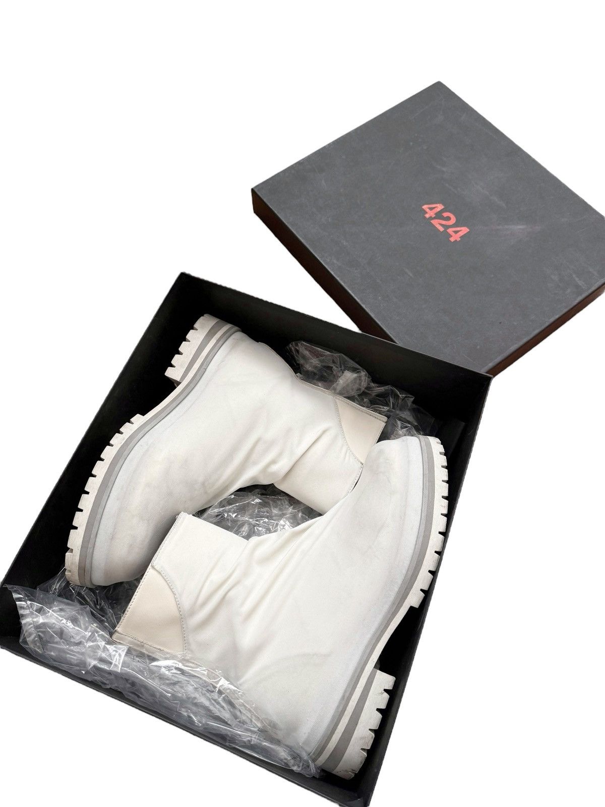 424 Marathon Draped Boot White Size US 8 / EU 41 - 2 Thumbnail
