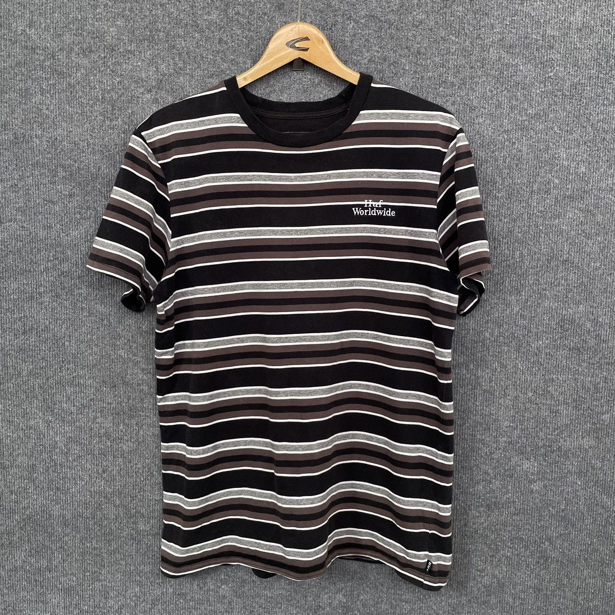 Huf HUF Worldwide Stripes Skater T Shirt Size US M / EU 48-50 / 2 - 1 Thumbnail