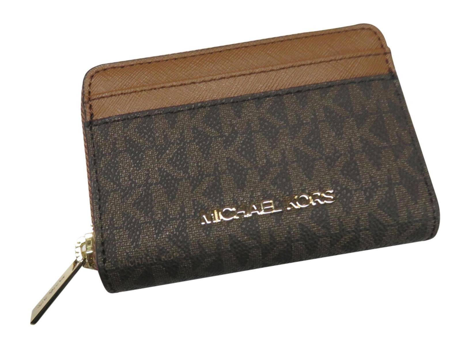 Michael Kors Michael Kors Womens Med Zip Around Card Cas Brown/Luggage Size ONE SIZE - 7 Thumbnail