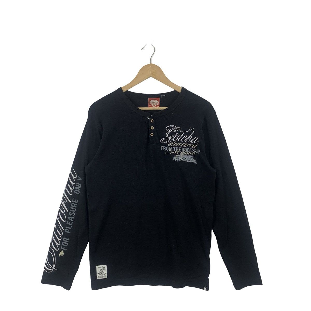 Gotcha GOTCHA INTERNATIONAL HENLEY Shirt Script Logo Surf Style Size US L / EU 52-54 / 3 - 4 Thumbnail