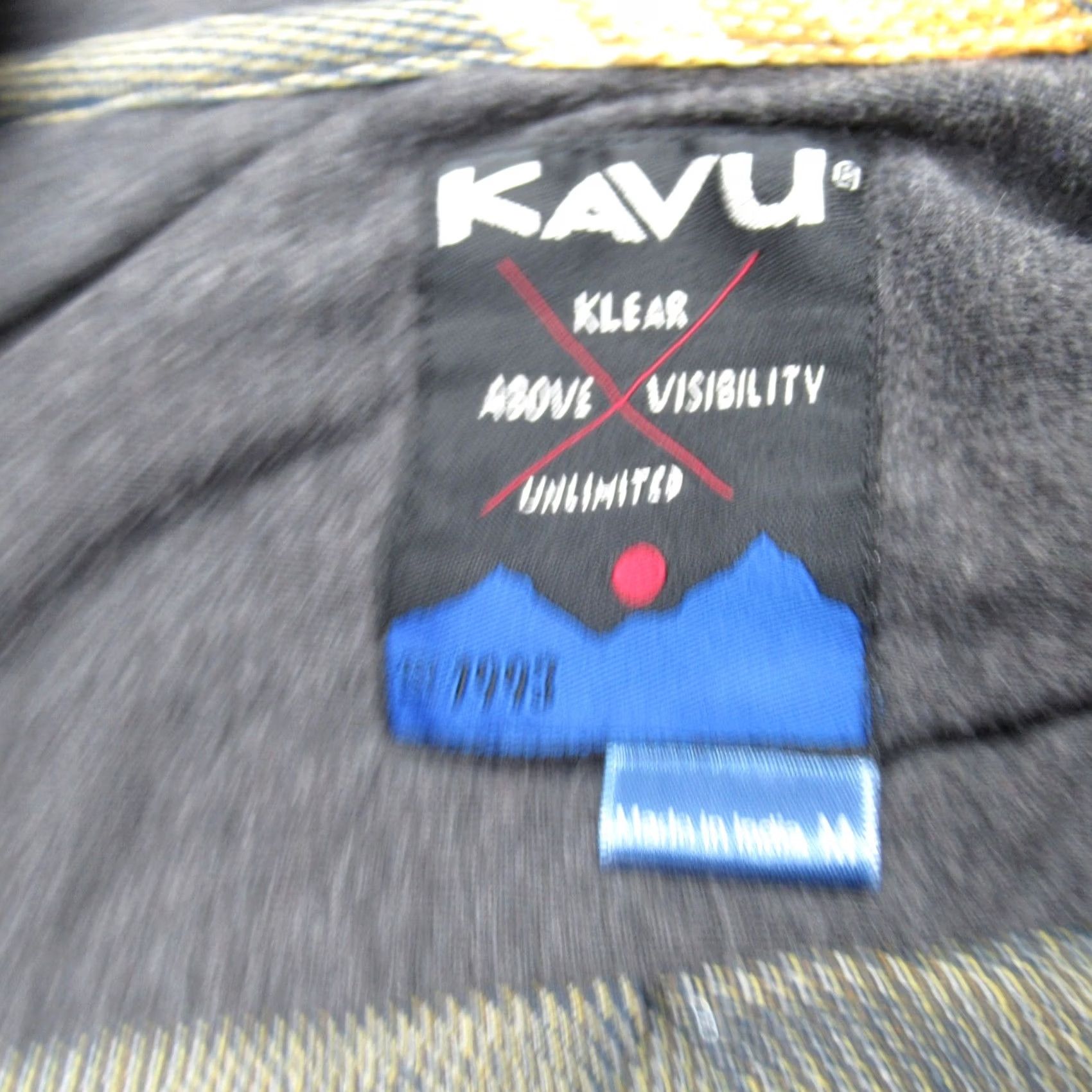 KAVU Kavu Mens Medium Full Zip Hoodie Gray Yellow Striped Pockets Sweatshirt Size US M / EU 48-50 / 2 - 3 Thumbnail