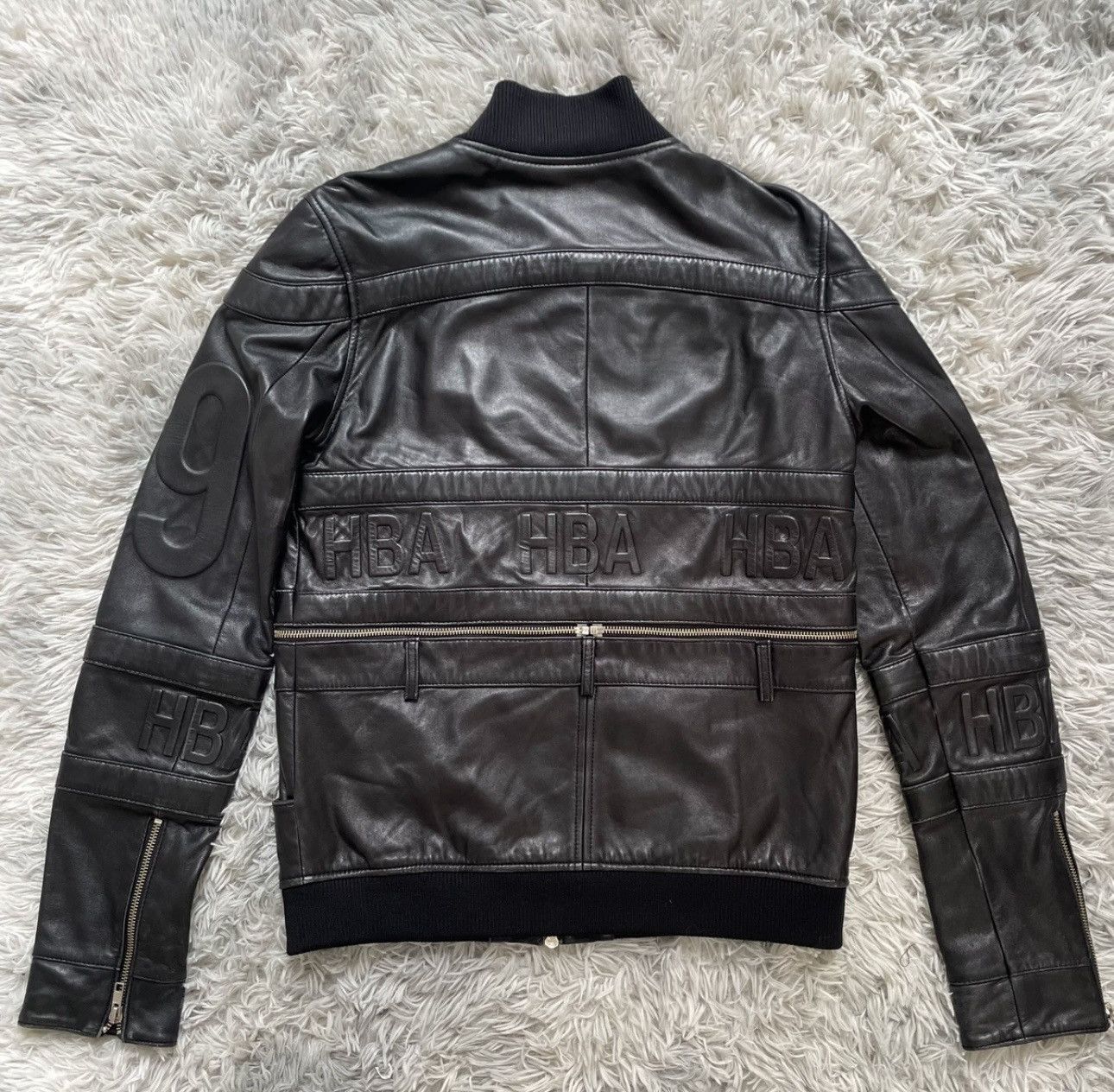 Hood By Air S/S 2015 Hood By Air Logo Embossed Leather Jacket Size US S / EU 44-46 / 1 - 4 Thumbnail