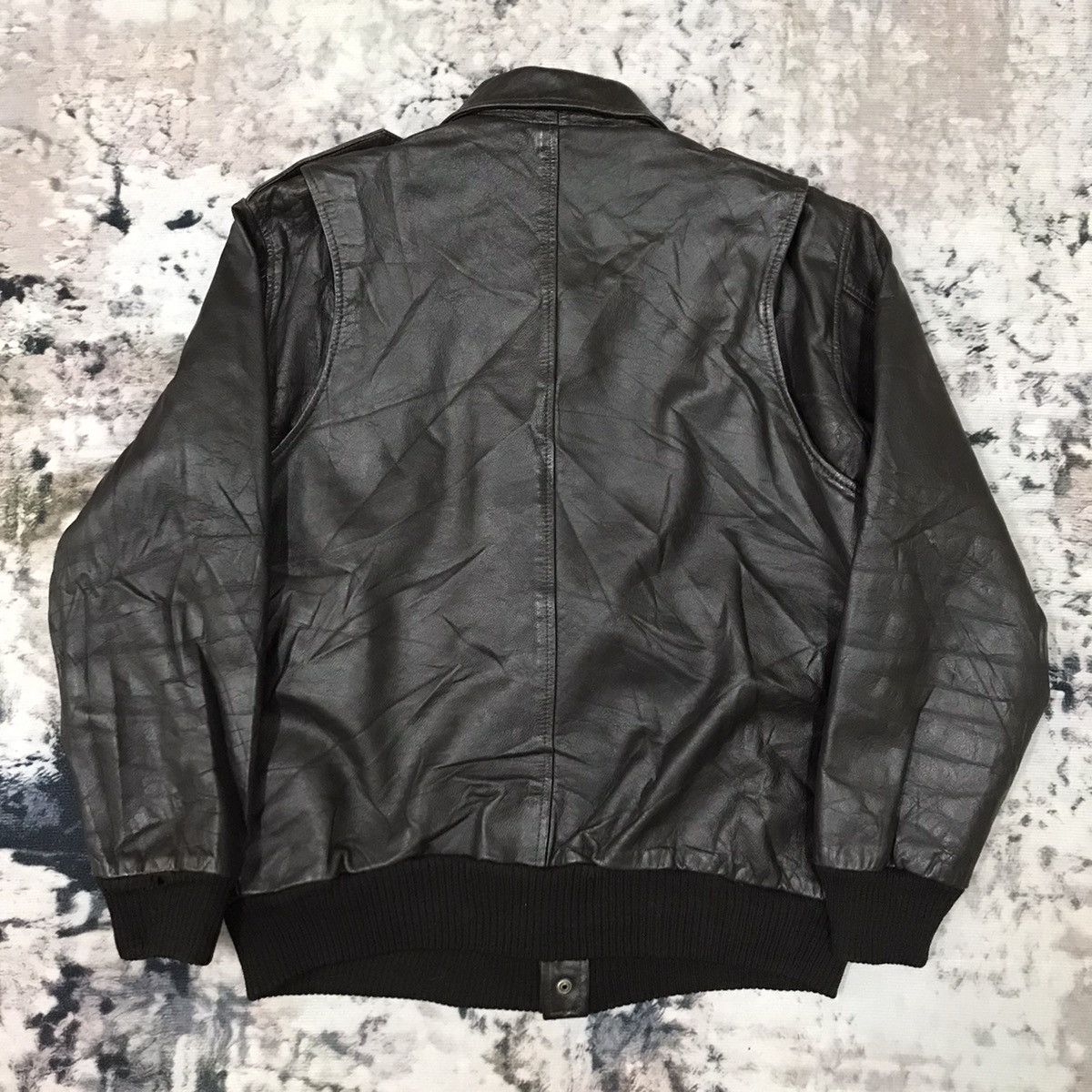 Japanese Brand × Vintage Vintage Men’s Toma Bomber Leather Jacket Size US M / EU 48-50 / 2 - 10 Thumbnail