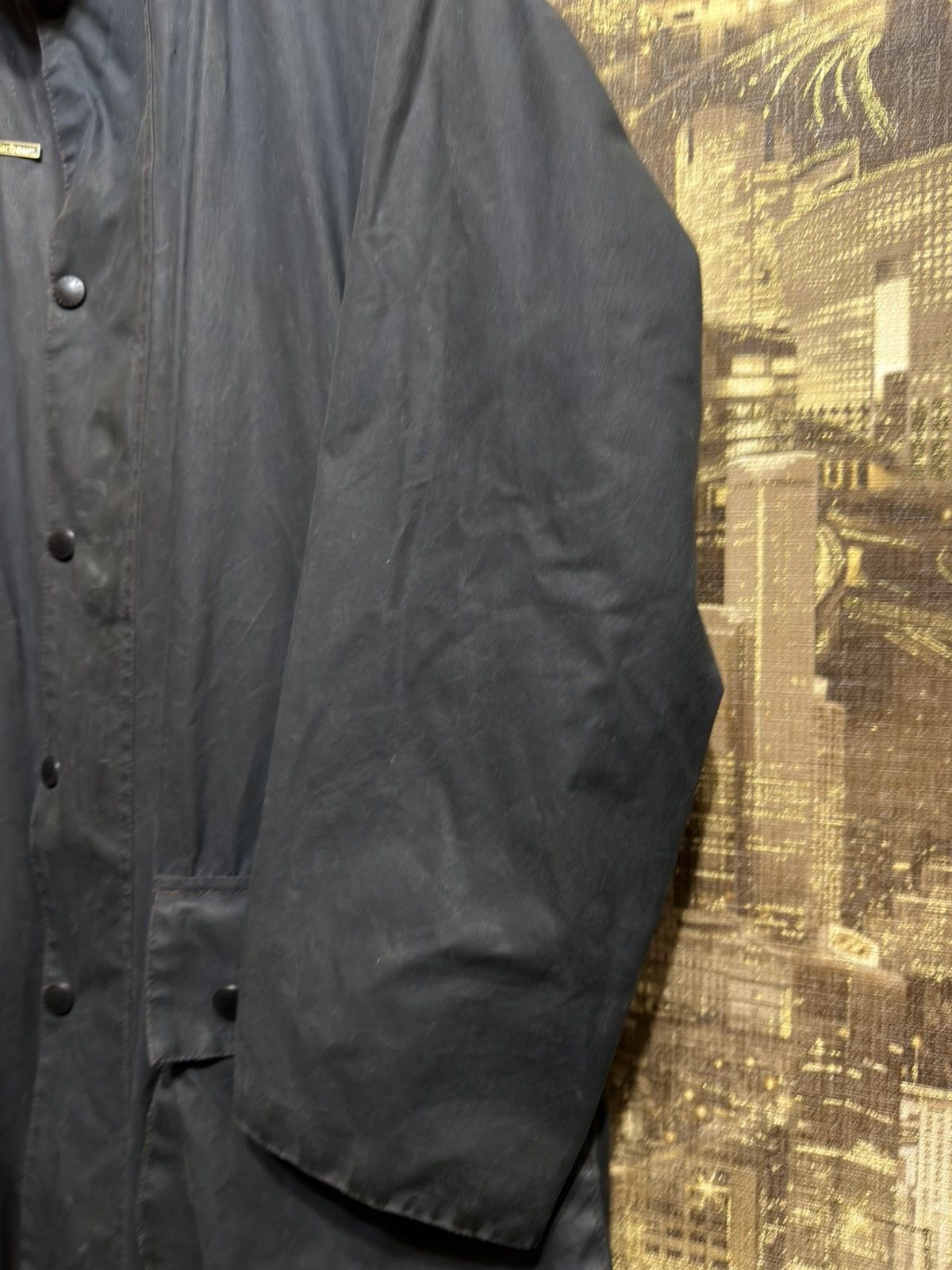 Barbour Barbour Border Vintage Waxed Jacket coat Made in England Size US XXL / EU 58 / 5 - 8 Thumbnail