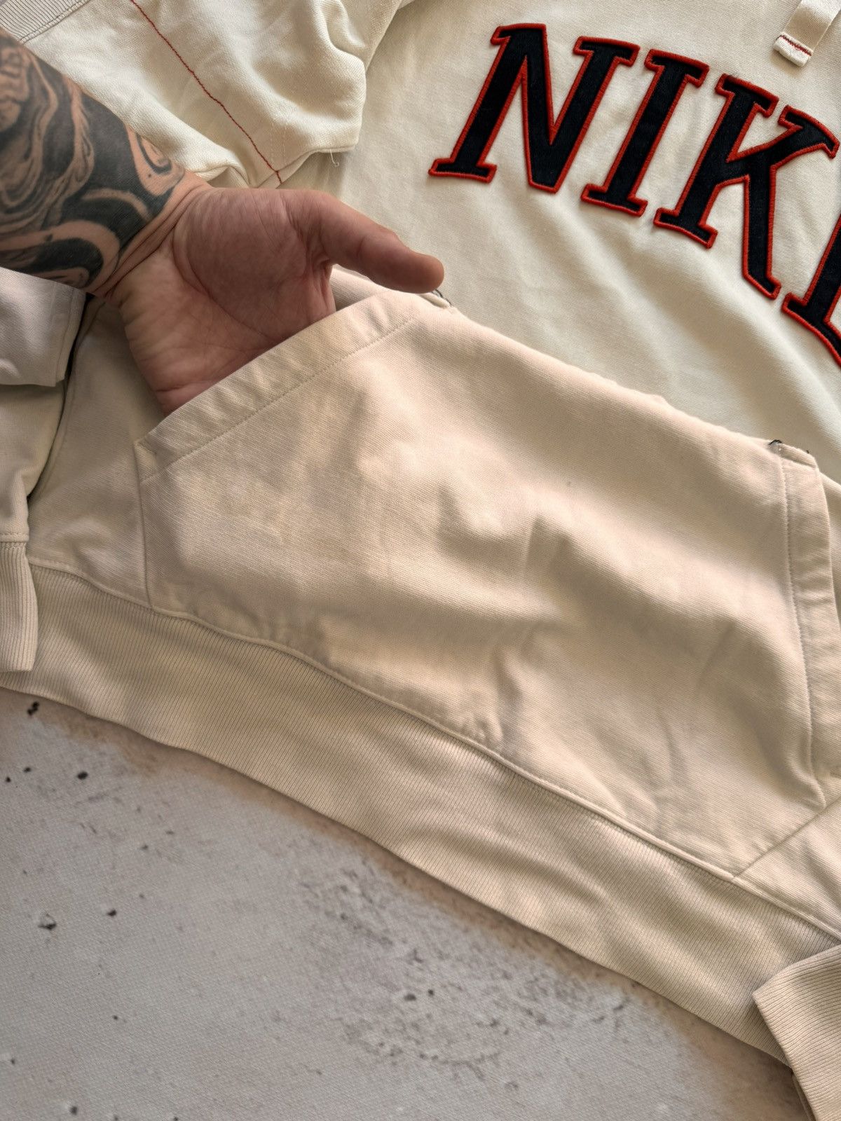 Nike × Vintage NIKE VINTAGE CENTER LOGO OVERSIZE BOXY HOODIE Size US S / EU 44-46 / 1 - 5 Thumbnail