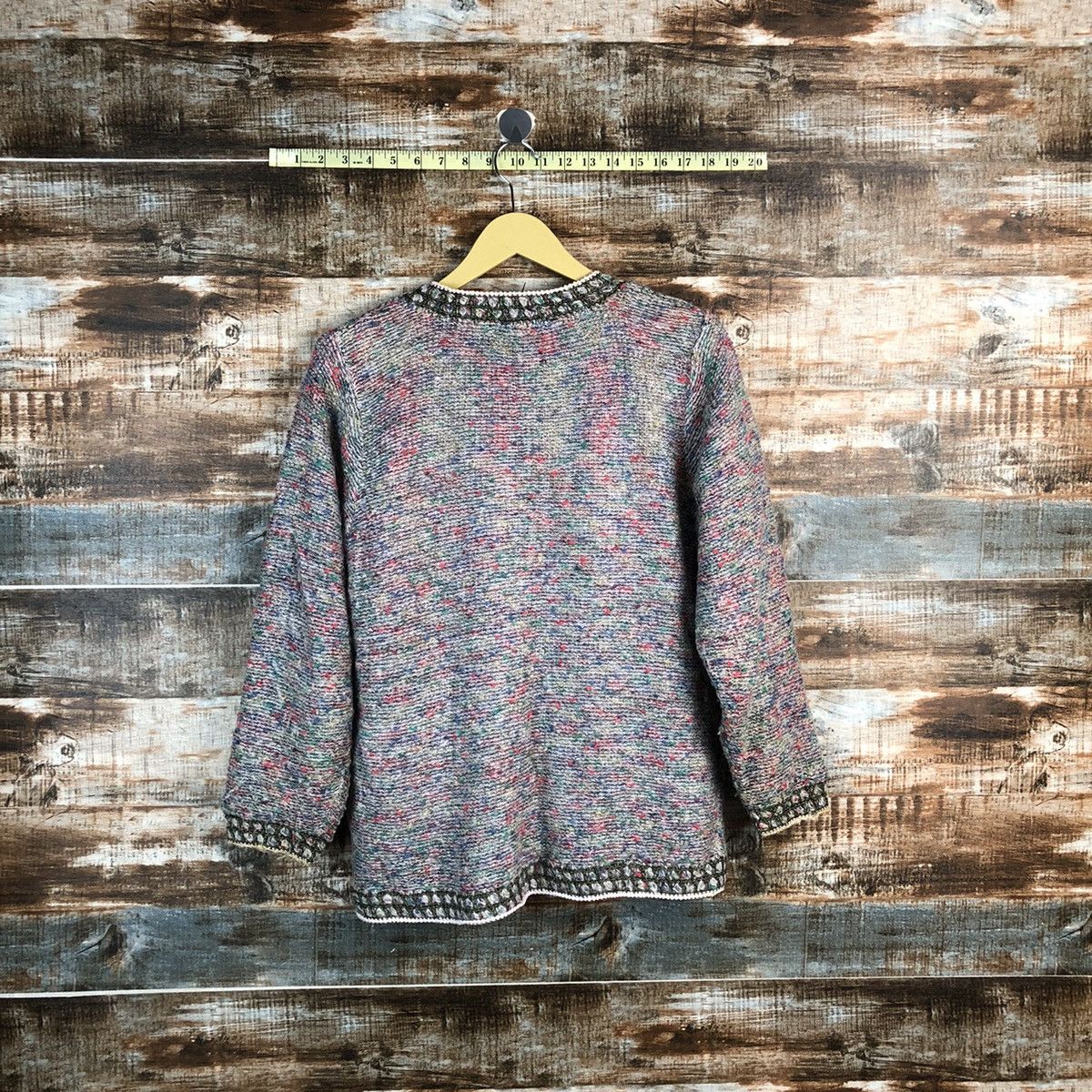 Japanese Brand Smilly Pink Patterned knitwear Cardigans #A2325 Size M / US 6-8 / IT 42-44 - 13 Thumbnail