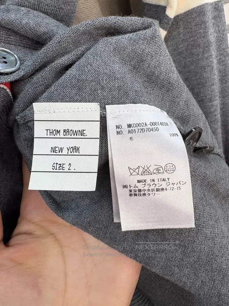 Thom Browne Thom Browne Gray Cashmere Knit Cardigan Size US M / EU 48-50 / 2 - 4 Thumbnail