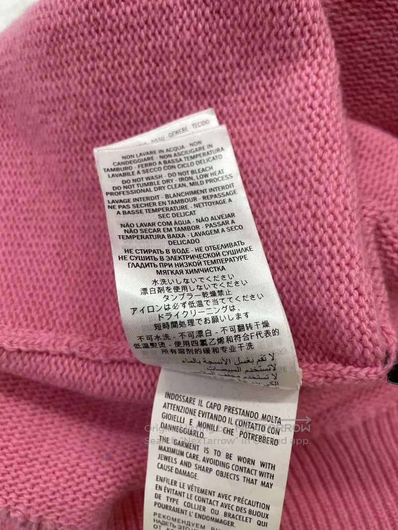 Gucci Gucci Pink and green colour-blocked tiger letter knitwear Size M / US 6-8 / IT 42-44 - 7 Thumbnail