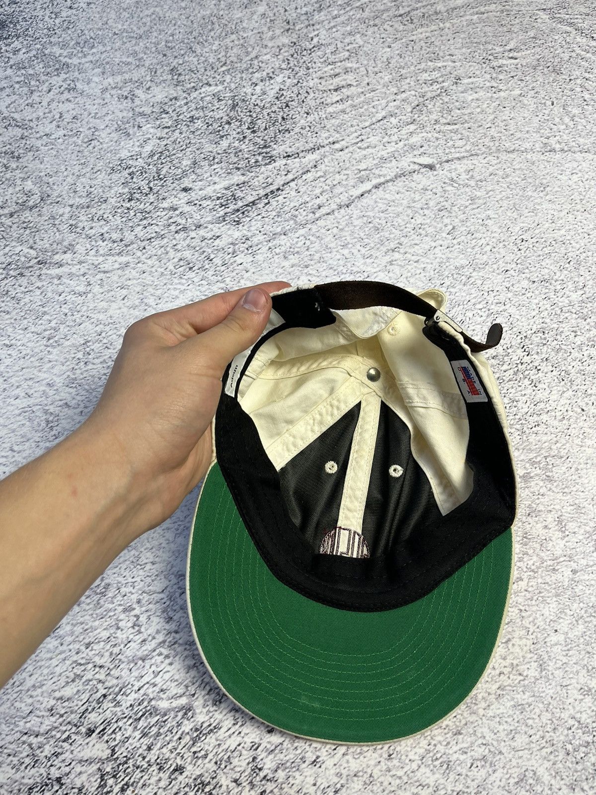 Adsum Vintage Adsum White Cotton Lux Cap Size ONE SIZE - 14 Thumbnail