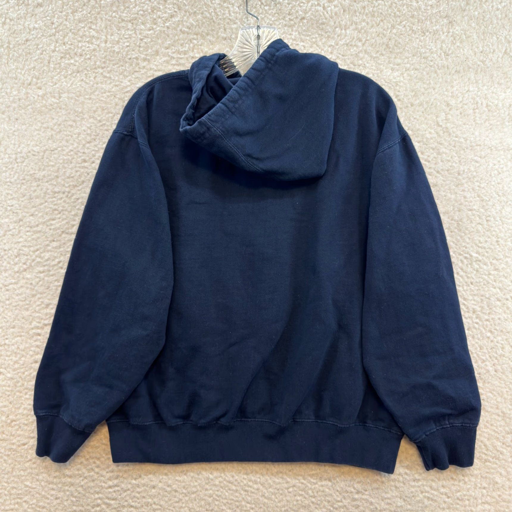Vintage VINTAGE Y2K Stylo Hoodie Sweatshirt L Navy Blue Las Vegas Surfer Tropical Coconut Mens Size L / US 10 / IT 46 - 2 Thumbnail