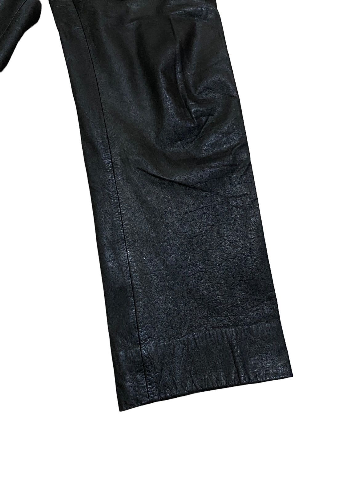 Comme des Garcons Rare Vintage Comme Des Garcons Homme Leather Pants 1990s Size US 28 / EU 44 - 5 Thumbnail