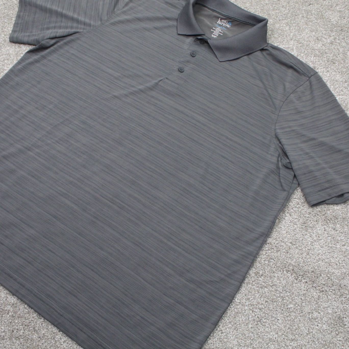 Croft & Barrow Croft & Barrow Polo Shirt Mens XL Gray Quick Dry 100% Polyester S/S Pullover Shirt Size US XL / EU 56 / 4 - 3 Thumbnail
