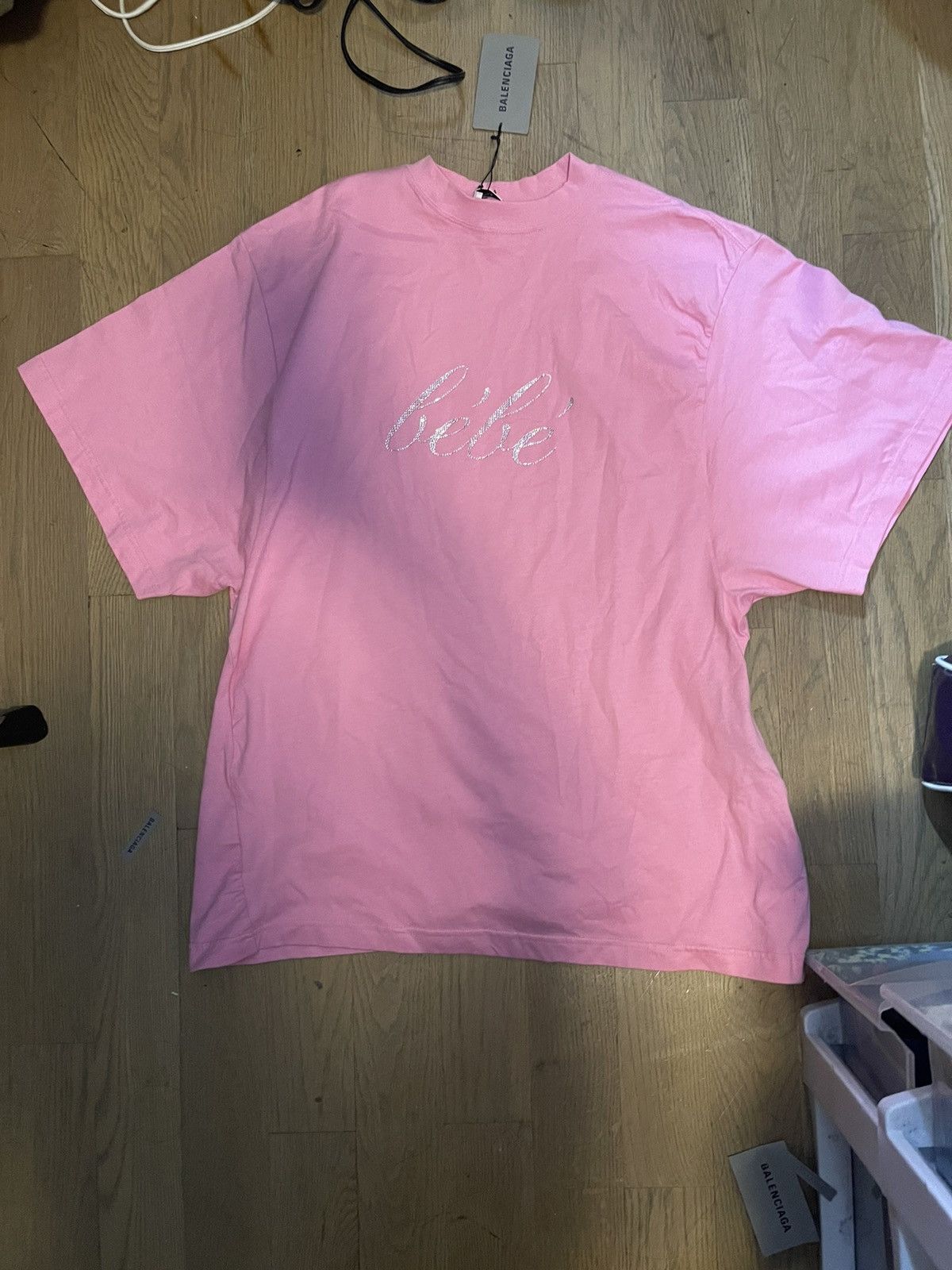 Balenciaga Balenciaga Bebe rhinestone shirt | Grailed