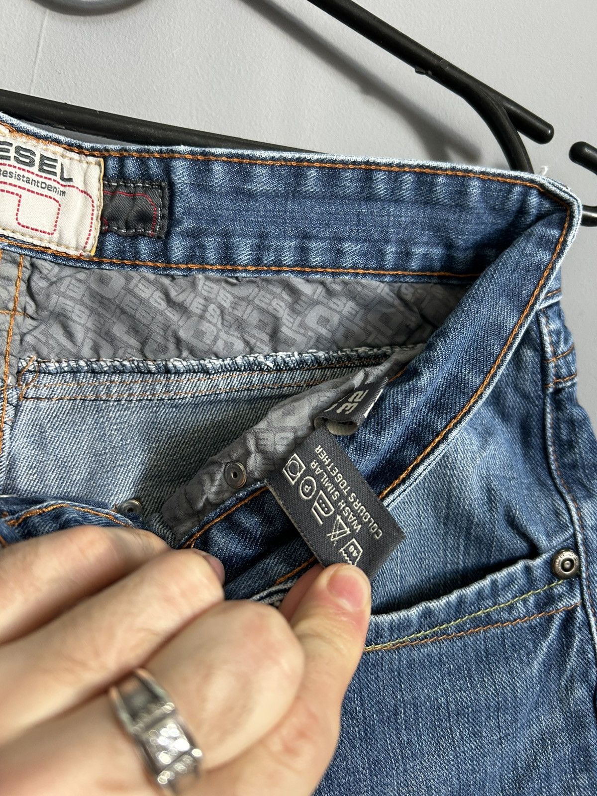 Diesel × Japanese Brand Diesel baggy big logo pants Size US 32 / EU 48 - 7 Thumbnail