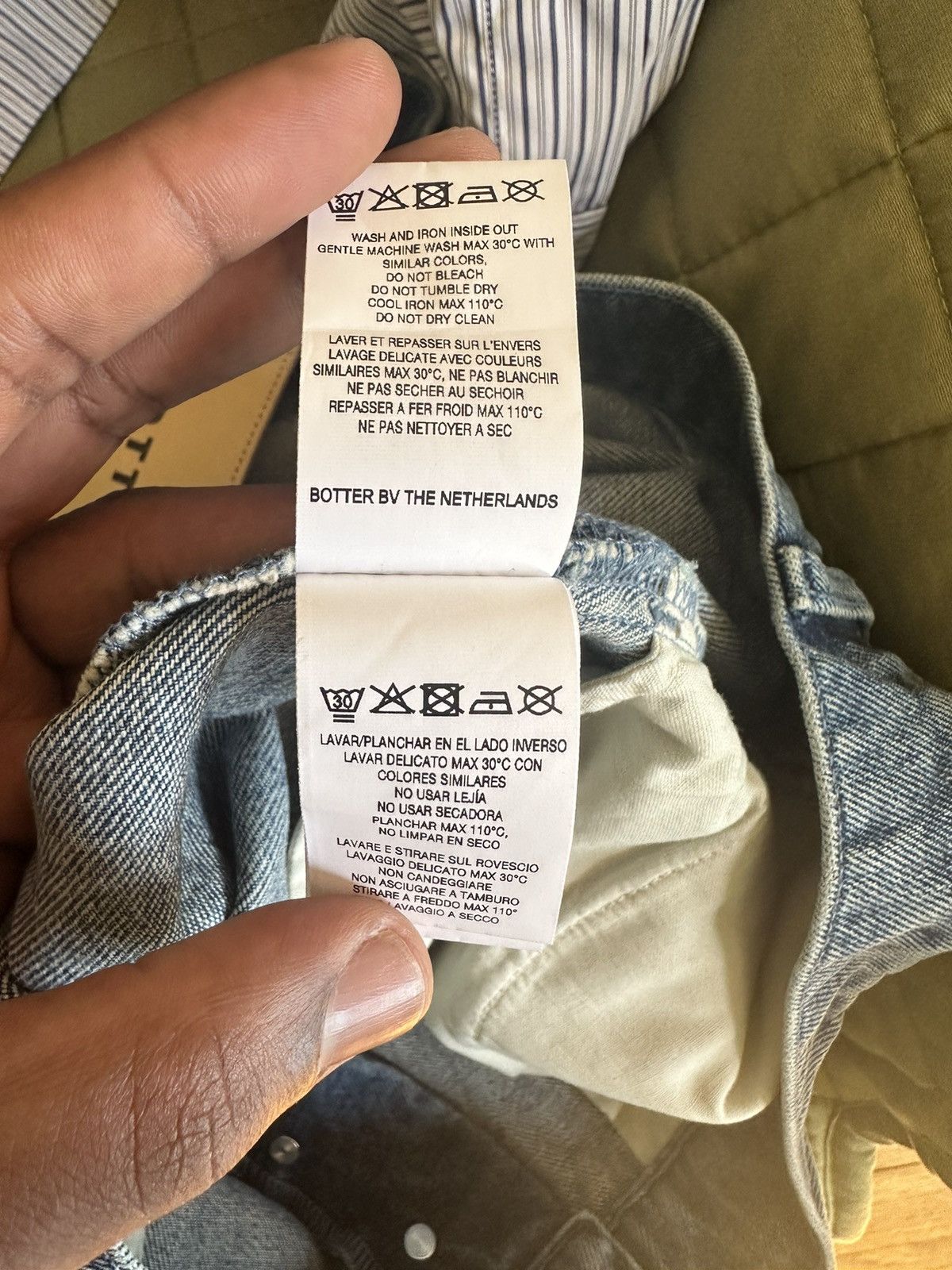BOTTER BOTTER Blue Faded Denim Shorts Size US 34 / EU 50 - 5 Thumbnail
