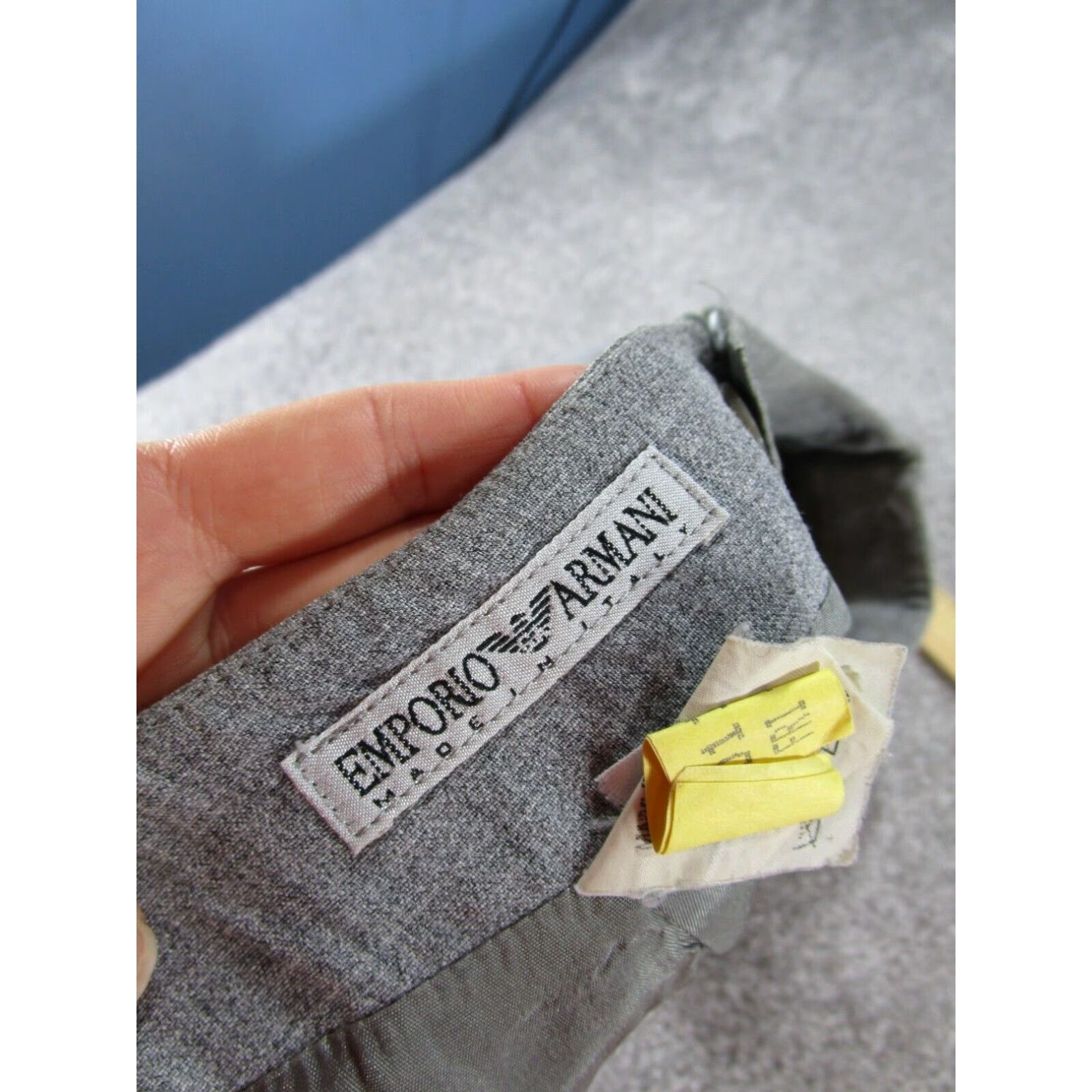 Emporio Armani Emporio Armani Pencil Skirt Women's Gray Wool Blend Size 6 Size 28" / US 6 / IT 42 - 6 Thumbnail