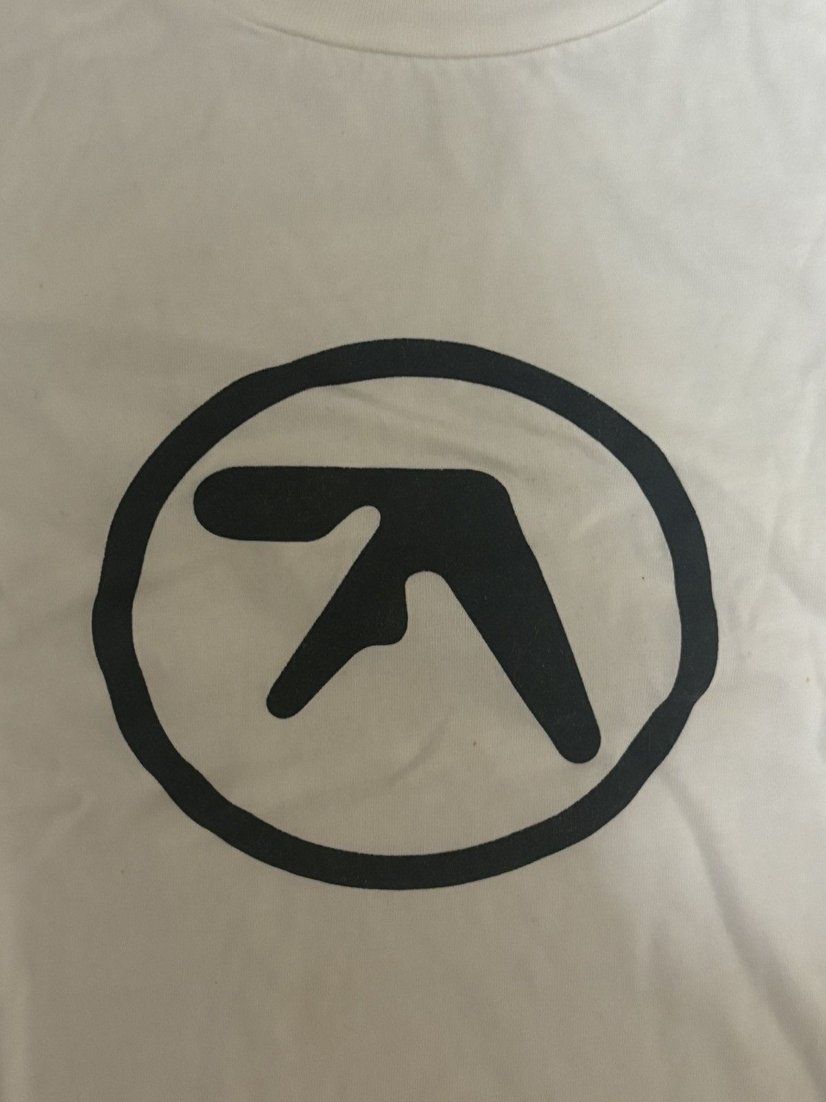Band Tees Aphex Twin Logo Warp Records White t shirt Size US XL / EU 56 / 4 - 5 Thumbnail
