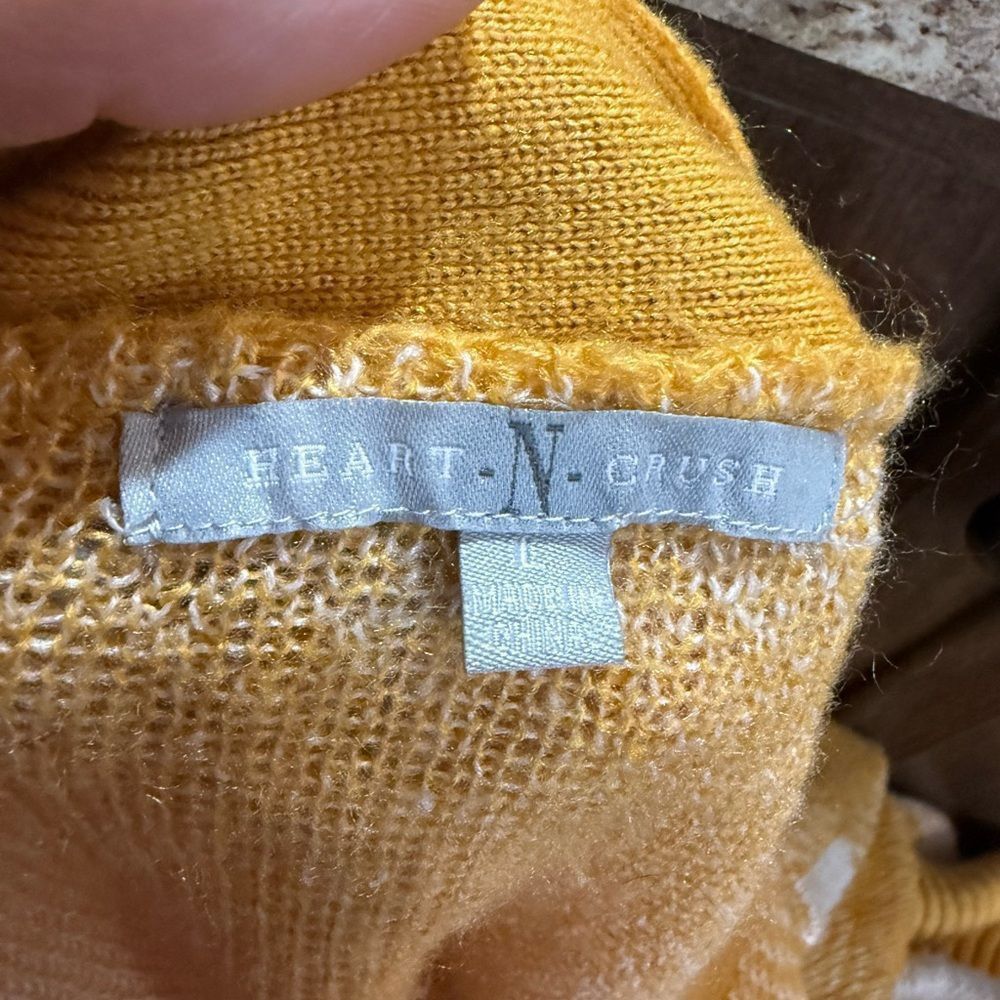 Other Yellow and Cream Checkered Long Cardigan Sweater Size L / US 10 / IT 46 - 4 Thumbnail