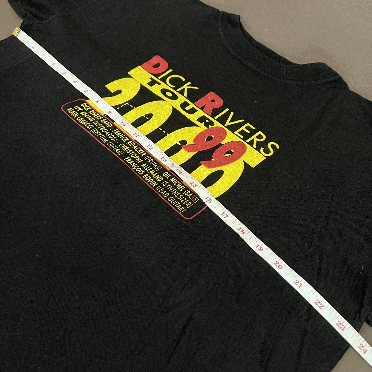 Band Tees × Vintage Vintage Dick Rivers Connexion Tour Promo Tee XL Size US XL / EU 56 / 4 - 6 Thumbnail