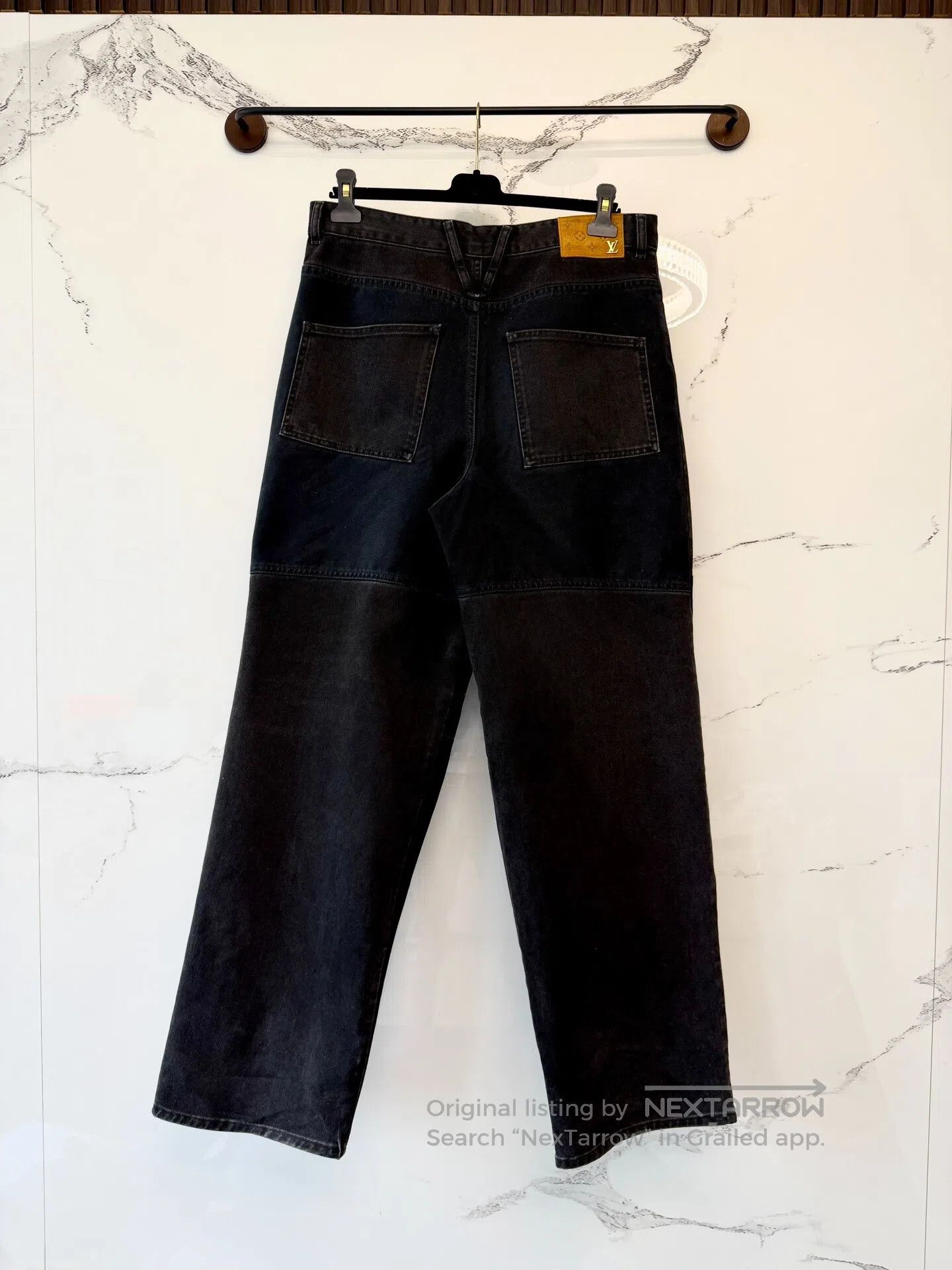 Louis Vuitton Louis Vuitton Monogrammed Patchwork Cargo Wide-Leg Denim P Size US 30 / EU 46 - 2 Thumbnail