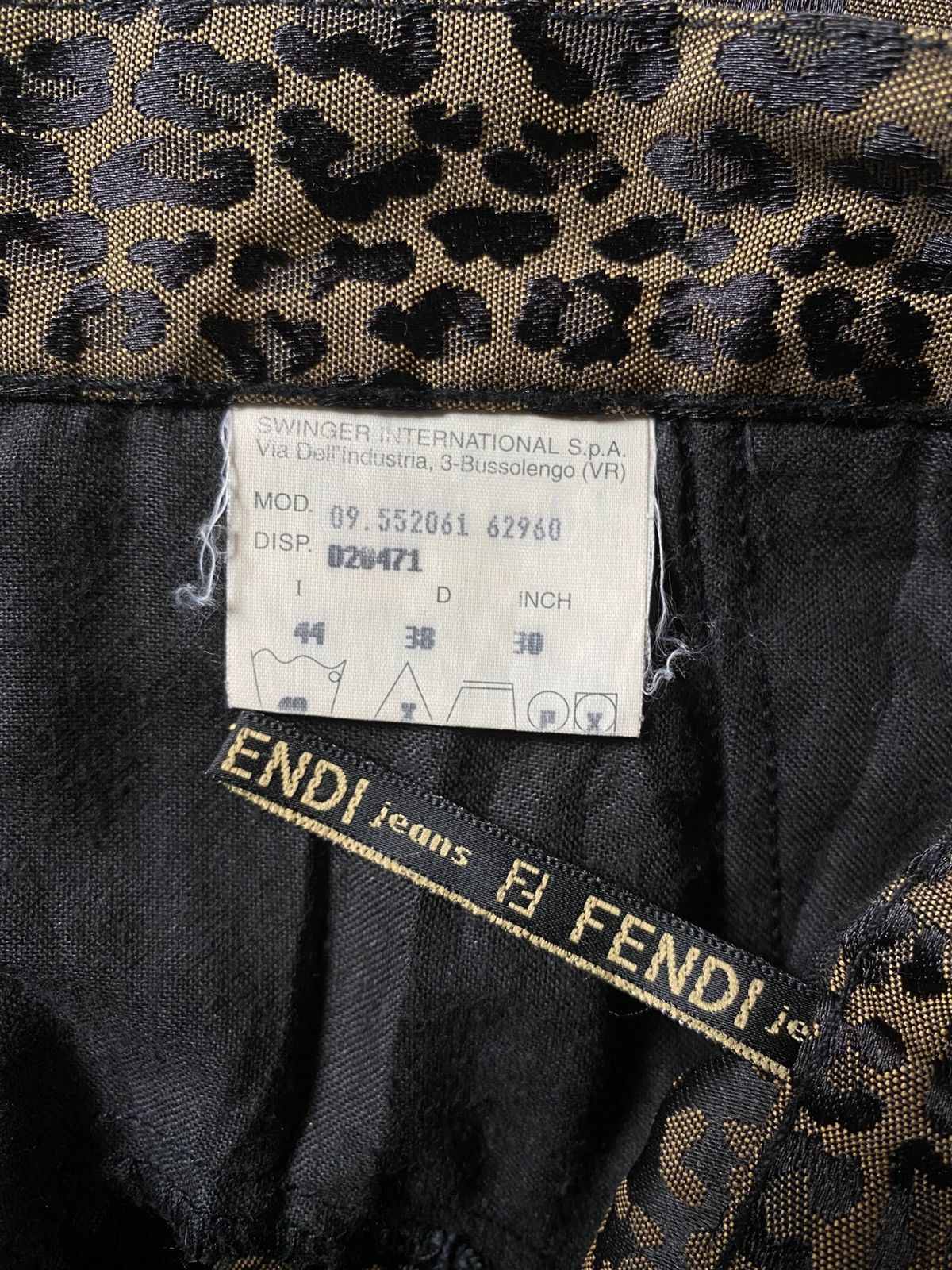 Fendi Vintage Fendi Jeans Leopard Skirt Size 22" - 5 Thumbnail