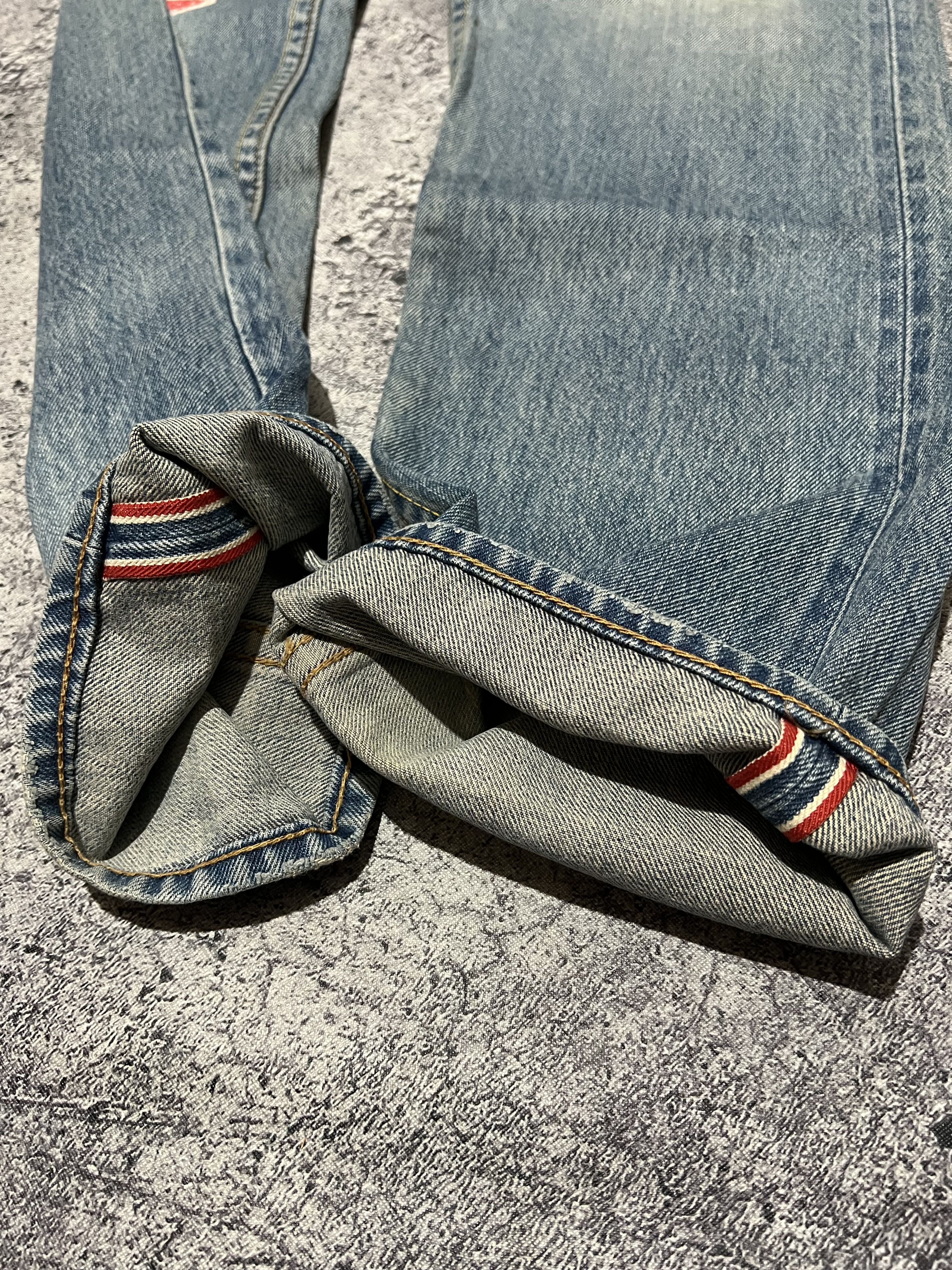 Japanese Brand 2000s Archival Hysteric Cdg Print Paint Raw Wash Jeans y2k Size US 30 / EU 46 - 4 Thumbnail