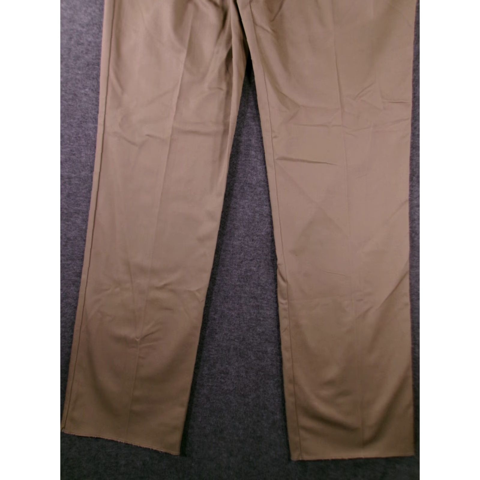 Vintage Edwards Pants Men 38 Beige Dress Pants Office Pleated Wrinkle Free Classic Straight 38in Inseam New Size US 38 / EU 54 - 3 Thumbnail