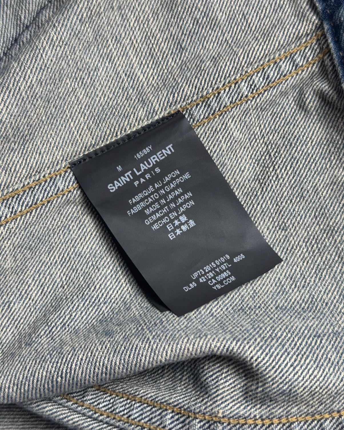 Saint Laurent Paris SS16 LE SMOKING DENIM VEST Size US M / EU 48-50 / 2 - 9 Thumbnail