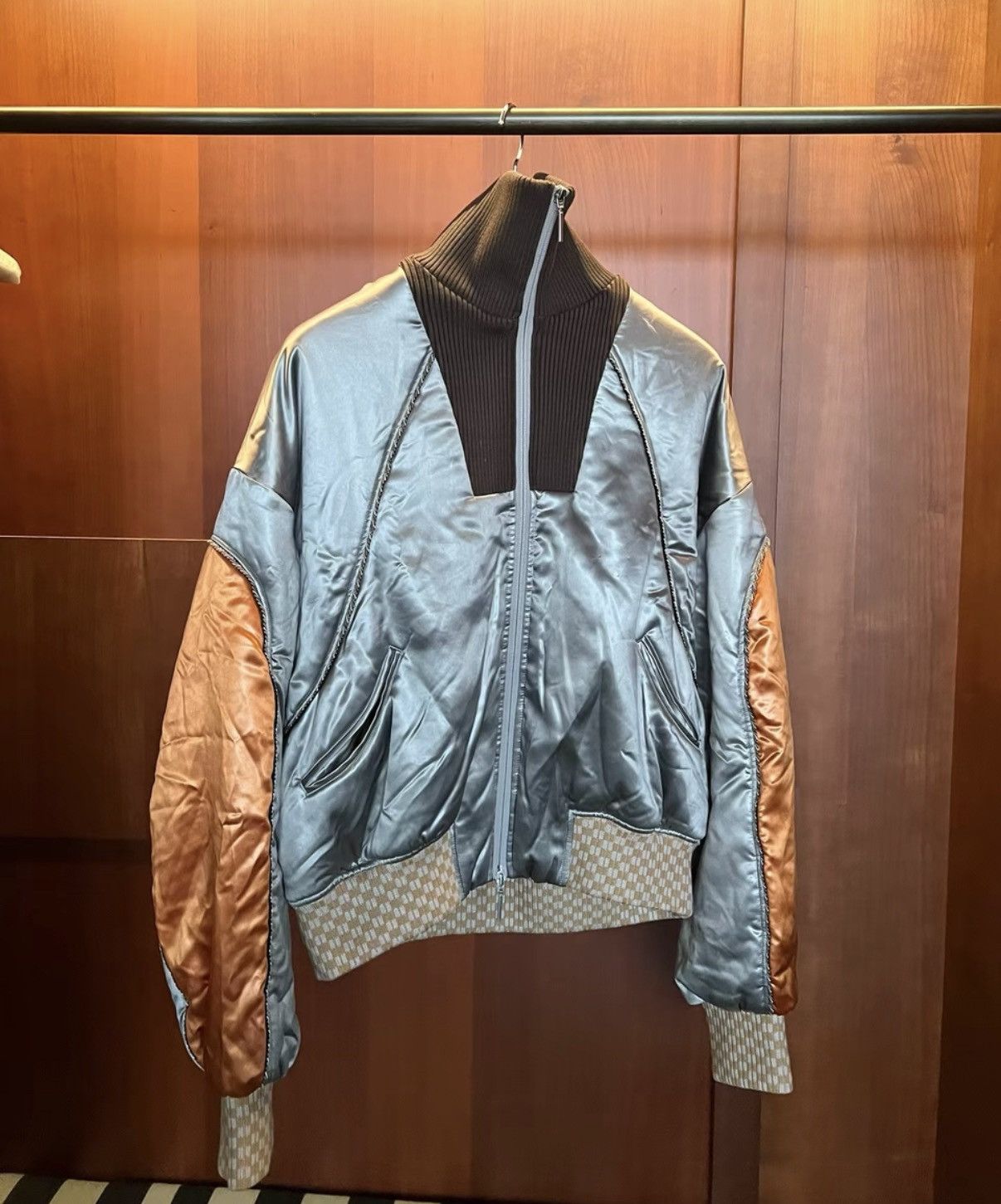 NAMESAKE NAMESAKE 23AW Runway Silk-Paneled Puffer Jacket Size US S / EU 44-46 / 1 - 6 Thumbnail