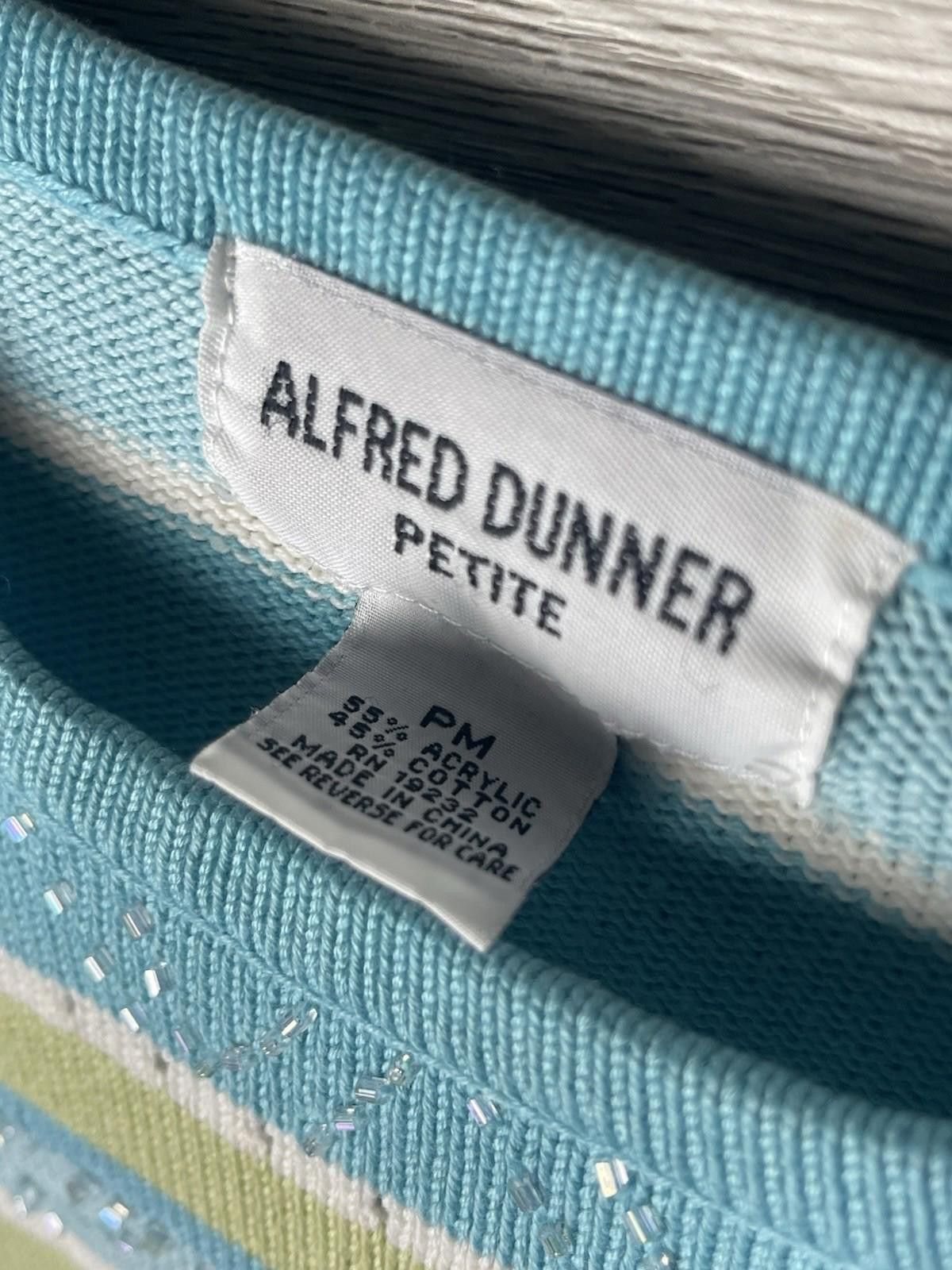 Other Alfred Dunner Blouse Shirt Womens Sz PM Multicolor Striped Size M / US 6-8 / IT 42-44 - 3 Thumbnail