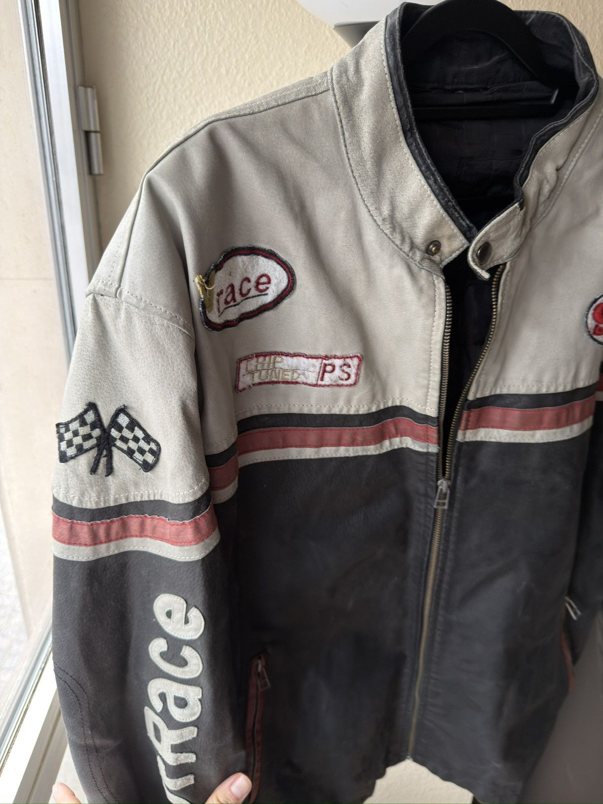 Vintage Racing vintage leather jacket Size US M / EU 48-50 / 2 - 7 Thumbnail