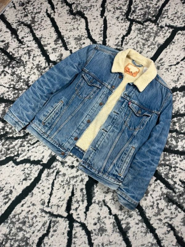 Levi's Vintage Levis Sherpa Sheepskin Katana Jacket Blue M Logo Size US M / EU 48-50 / 2 - 2 Thumbnail