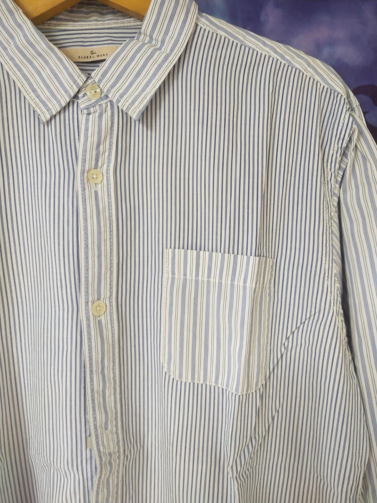 Global Work Global Work Striped Casual Shirt Size US L / EU 52-54 / 3 - 3 Thumbnail