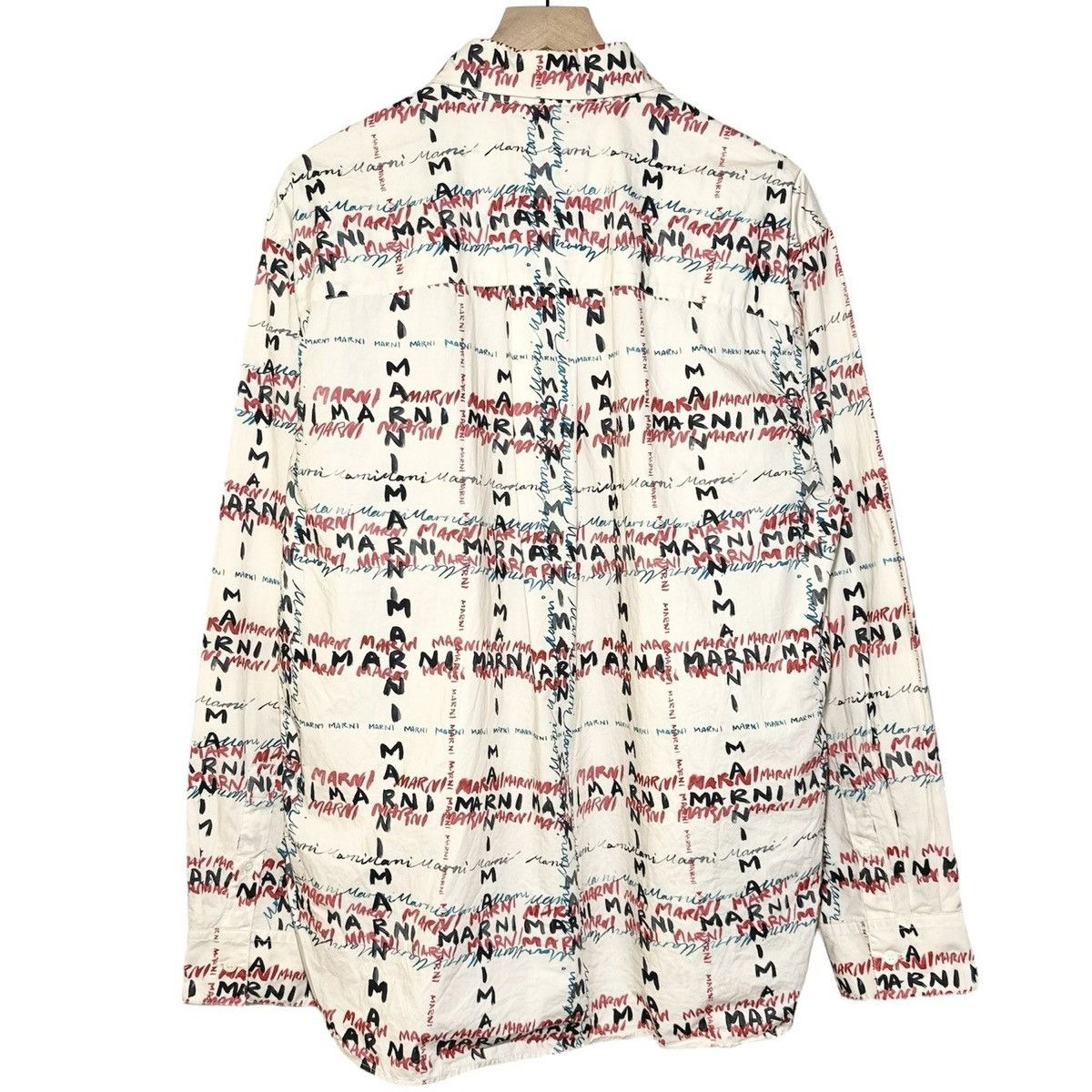 Marni Marni Crossroads Poplin Shirt in Antique White Size US XL / EU 56 / 4 - 2 Thumbnail