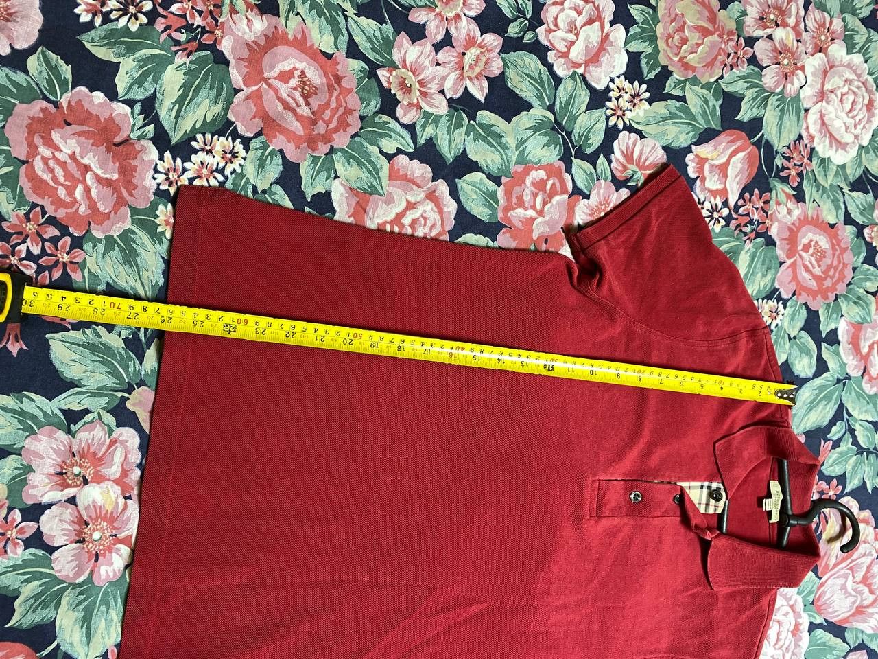 Burberry Burberry London Classic Fit Polo Shirt in Red Size US M / EU 48-50 / 2 - 9 Thumbnail
