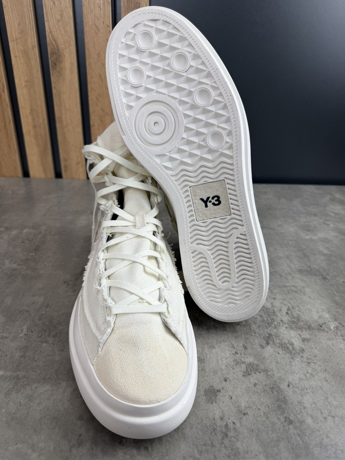 Adidas Adidas Y-3 Nizza High Off White Sneakers Size US 10.5 Size US 10.5 / EU 43-44 - 8 Thumbnail
