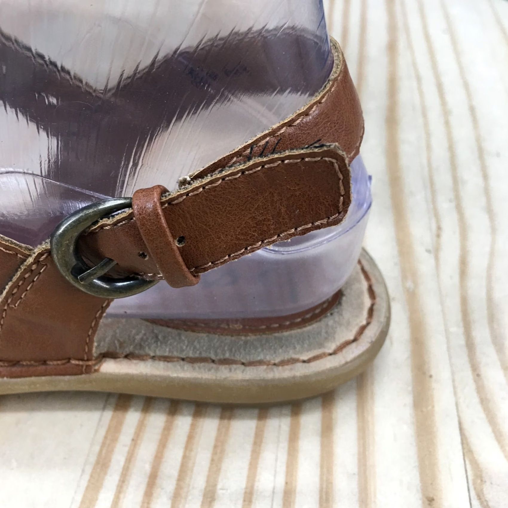 Born BOØRN Concept Sandals Womens 7 M TStraps Slingback Thong Flats Brown Sandals Womans Shoe Size US 7 / IT 37 - 3 Thumbnail