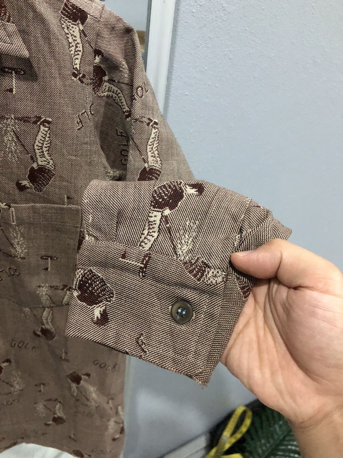 Vintage Vintage All Over Print Golf button-ups shirt Size US S / EU 44-46 / 1 - 5 Thumbnail