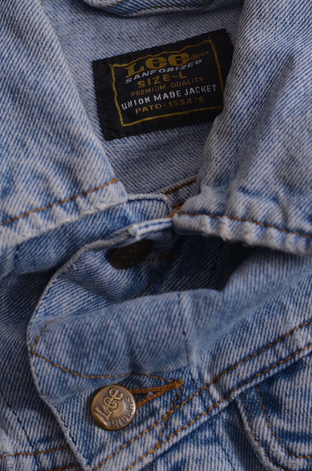 Lee Riders Lee 80s denim vest sleeve less size L Union made Size US L / EU 52-54 / 3 - 3 Thumbnail