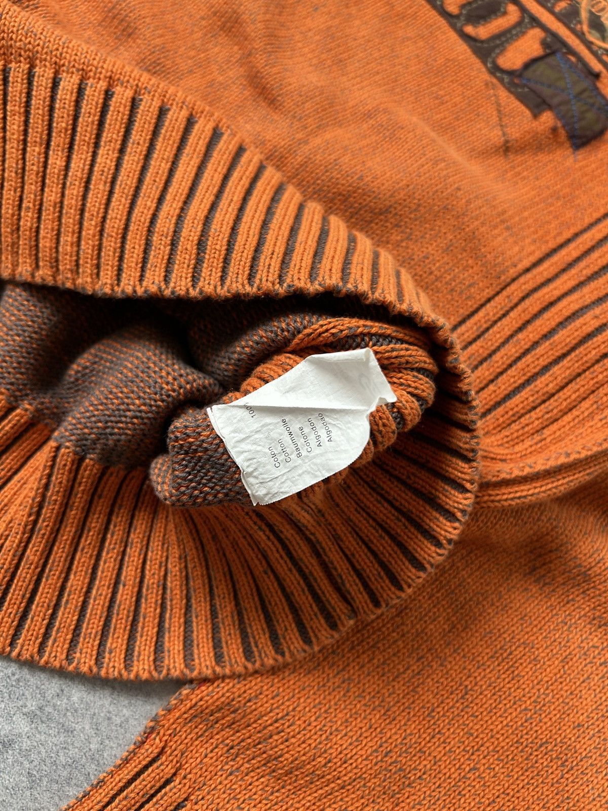 Oxbow Vintage Oxbow big logo orange knit-sweatshirt mens Size US M / EU 48-50 / 2 - 6 Thumbnail