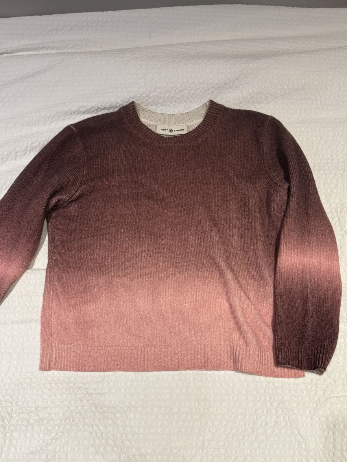 Tory Burch Tony Butch Ombré-Effect Cashmere Jumper Size M / US 6-8 / IT 42-44 - 2 Thumbnail