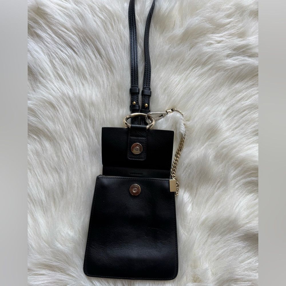 Chloe Chloe Mini Faye Bracelet Black Leather Suede Crossbody Bag Size ONE SIZE - 4 Thumbnail