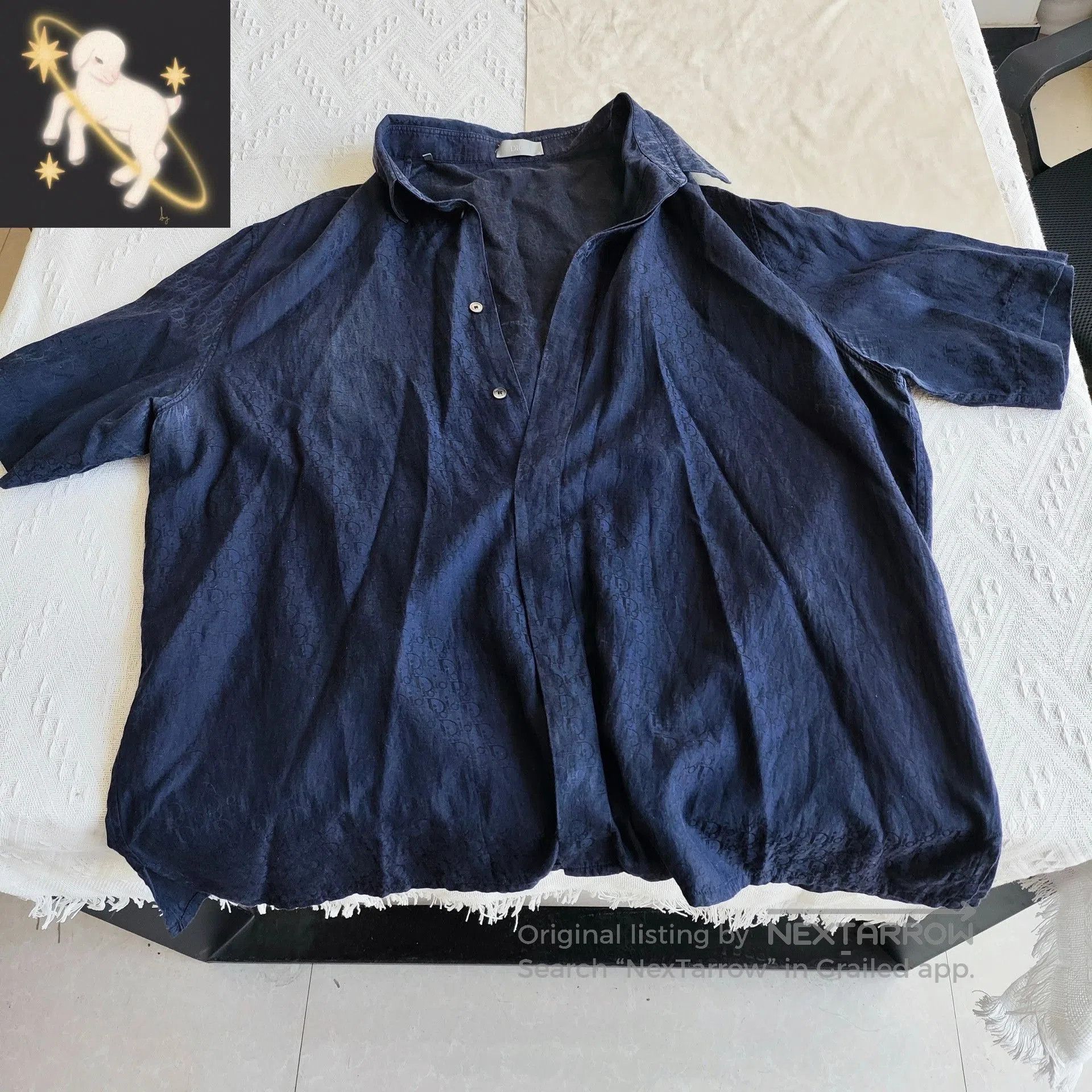 Dior Dior Dark Blue Ice Silk T. Size US M / EU 48-50 / 2 - 1 Thumbnail