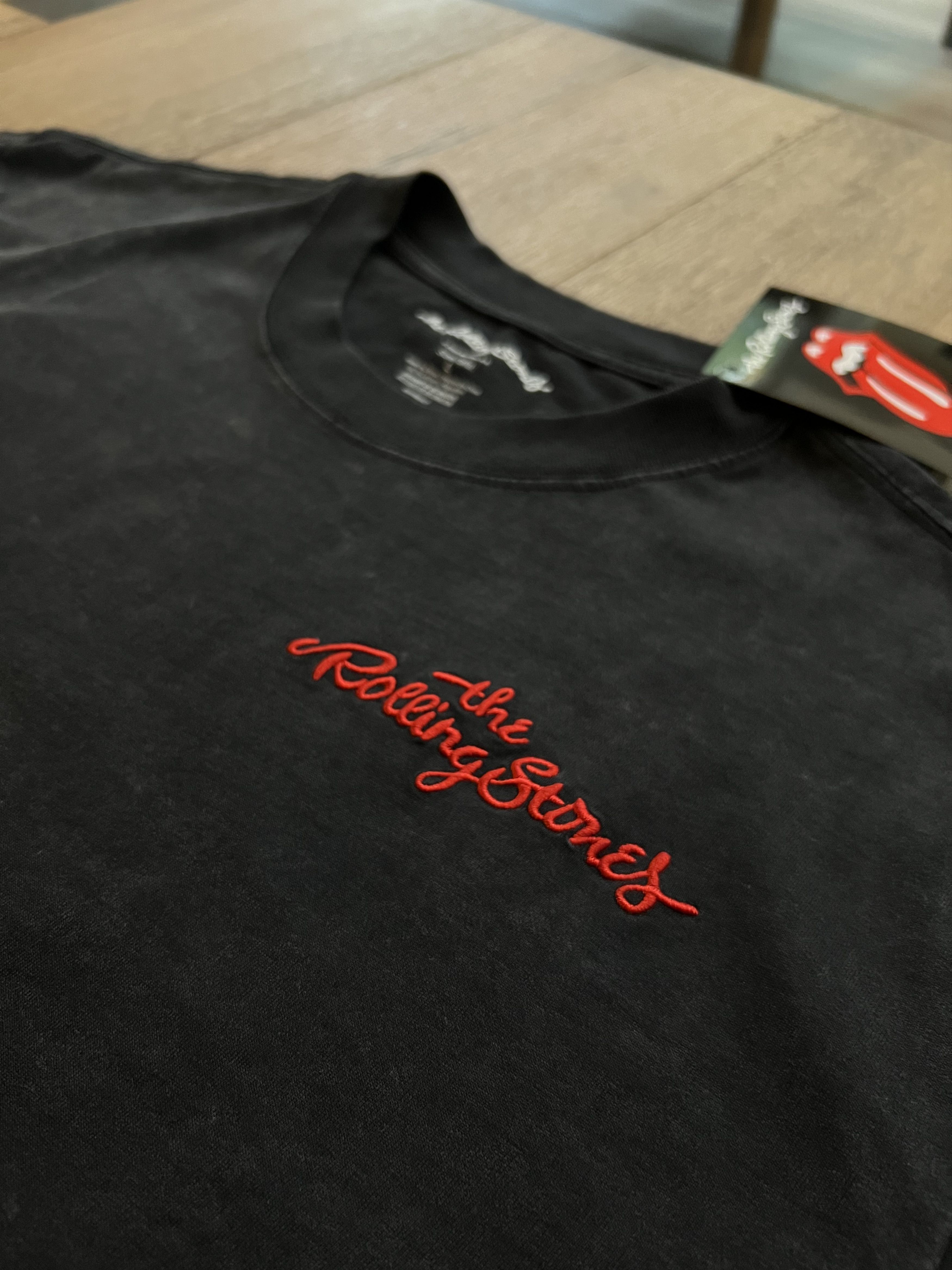 The Rolling Stones Rolling Stones Black Tee Embriodered Logo Sz L New Size US L / EU 52-54 / 3 - 2 Thumbnail