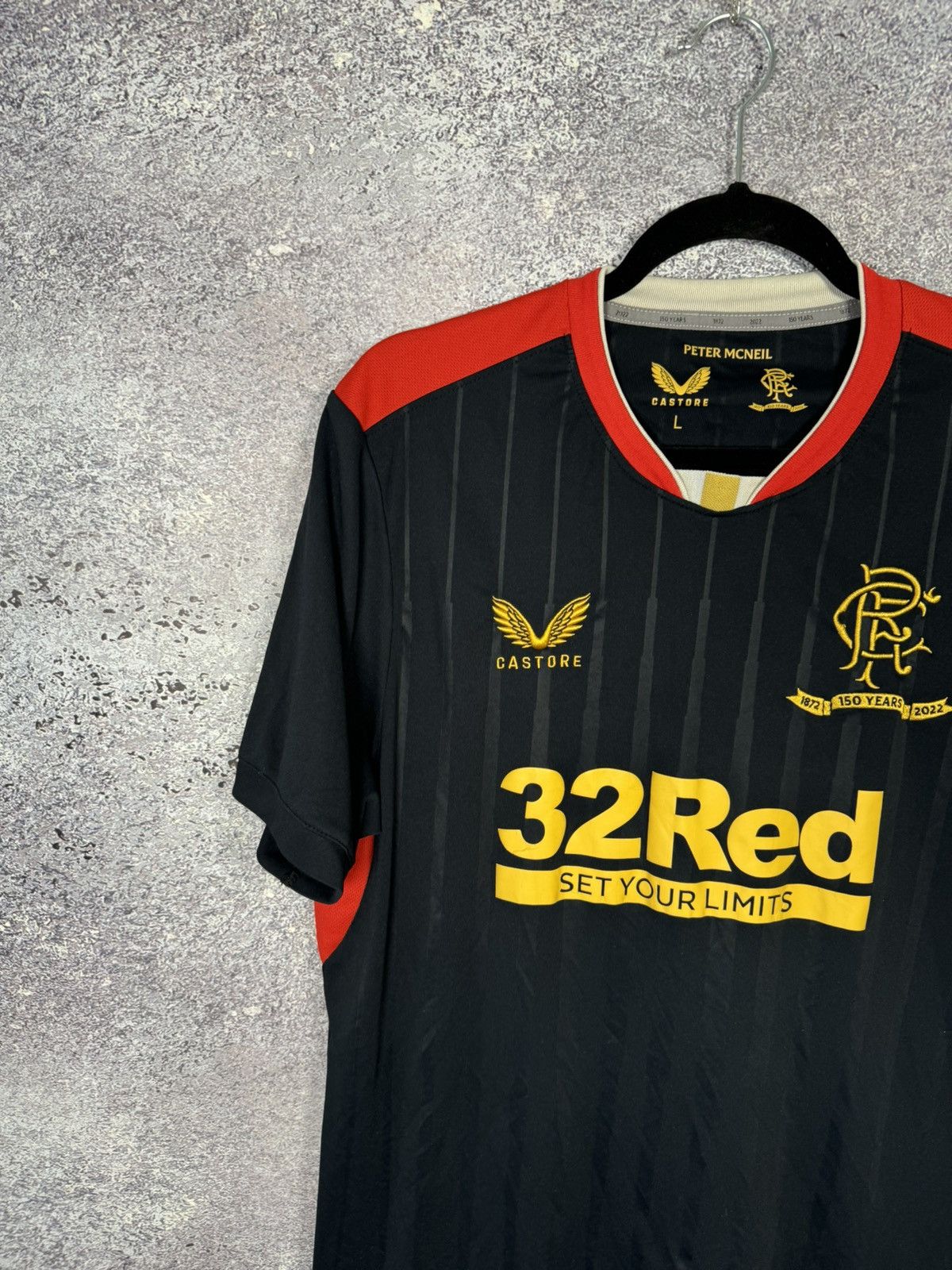 Castore × Vintage Vintage Rangers FC 2021/22 Away Castore Soccer Jersey Size US L / EU 52-54 / 3 - 3 Thumbnail