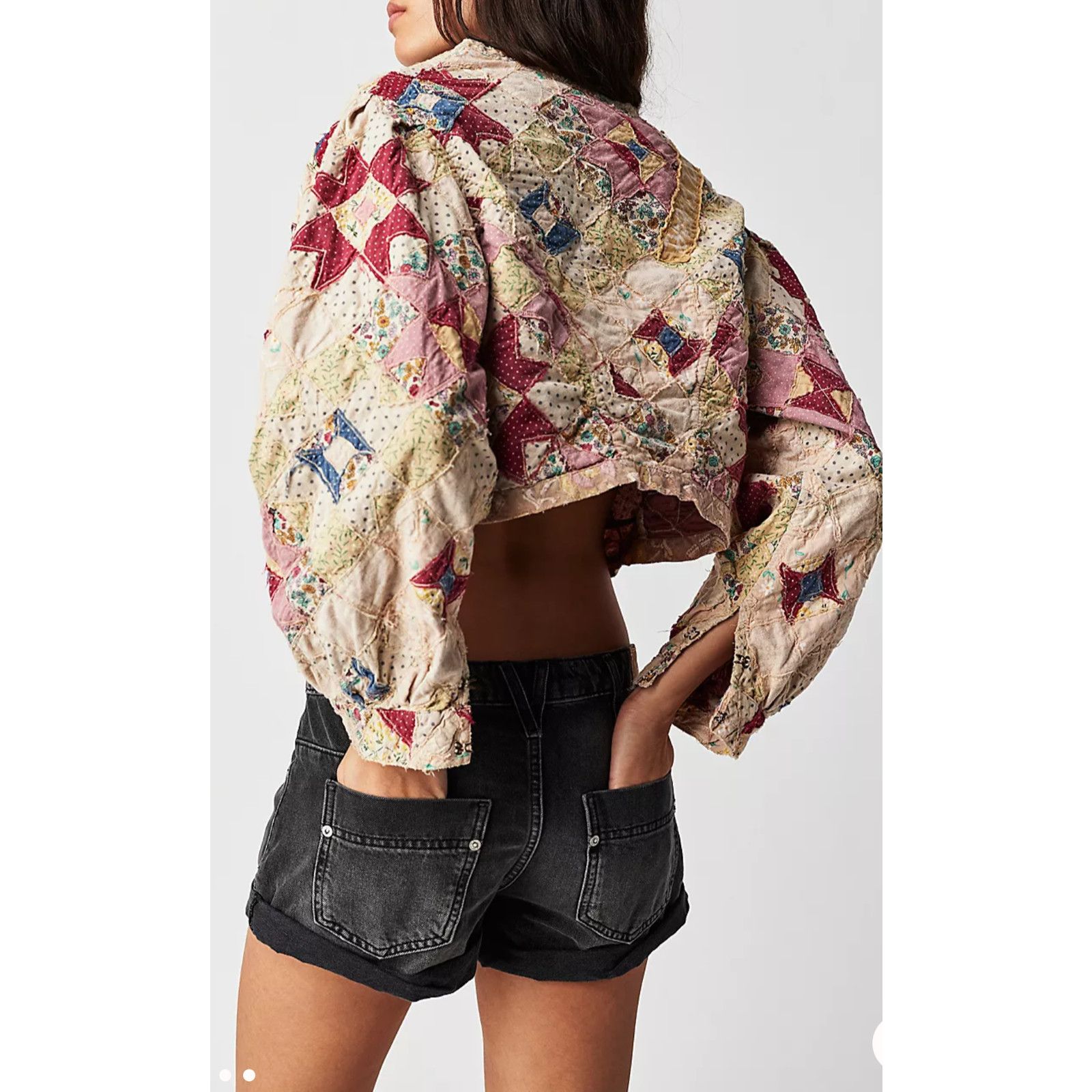Magnolia Pearl Magnolia Pearl Luisa patchwork quilt jacket Cotton One Size Size ONE SIZE - 2 Thumbnail